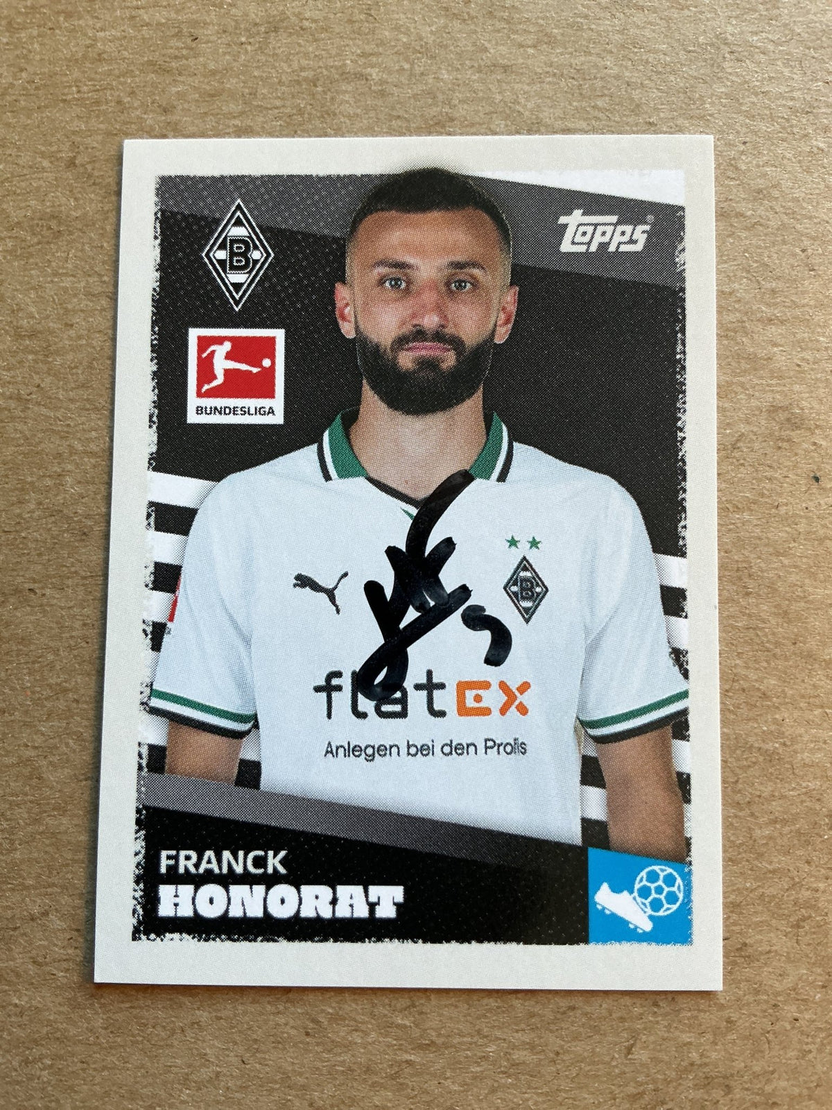 Franck Honorat, France 🇫🇷 Borussia Mönchengladbach 2023/24 Topps hand signed - Autographs-World
