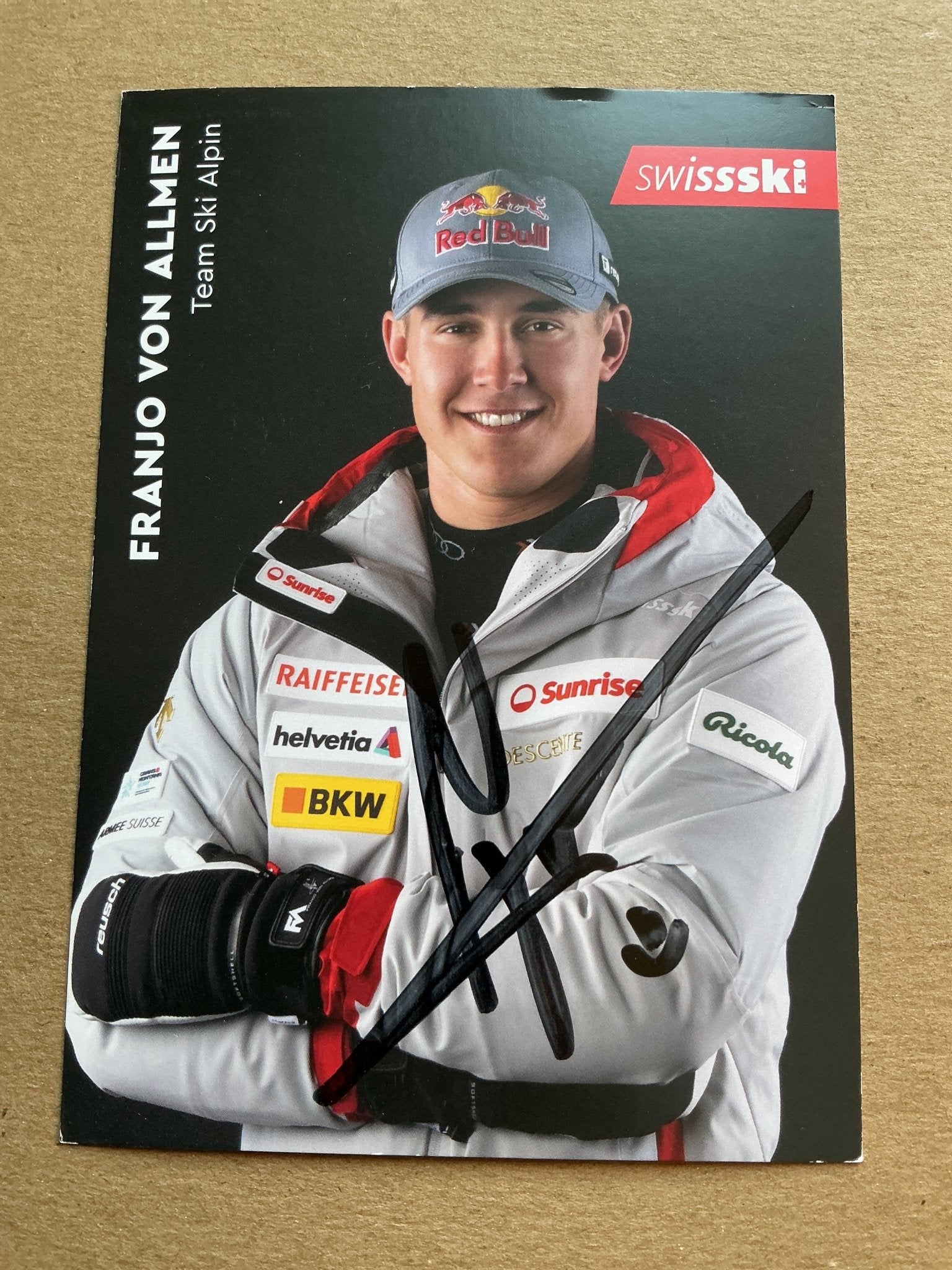 Franjo von Allmen, Switzerland 🇨🇭 Alpine Winter 2025/26 hand signed - Autographs-World