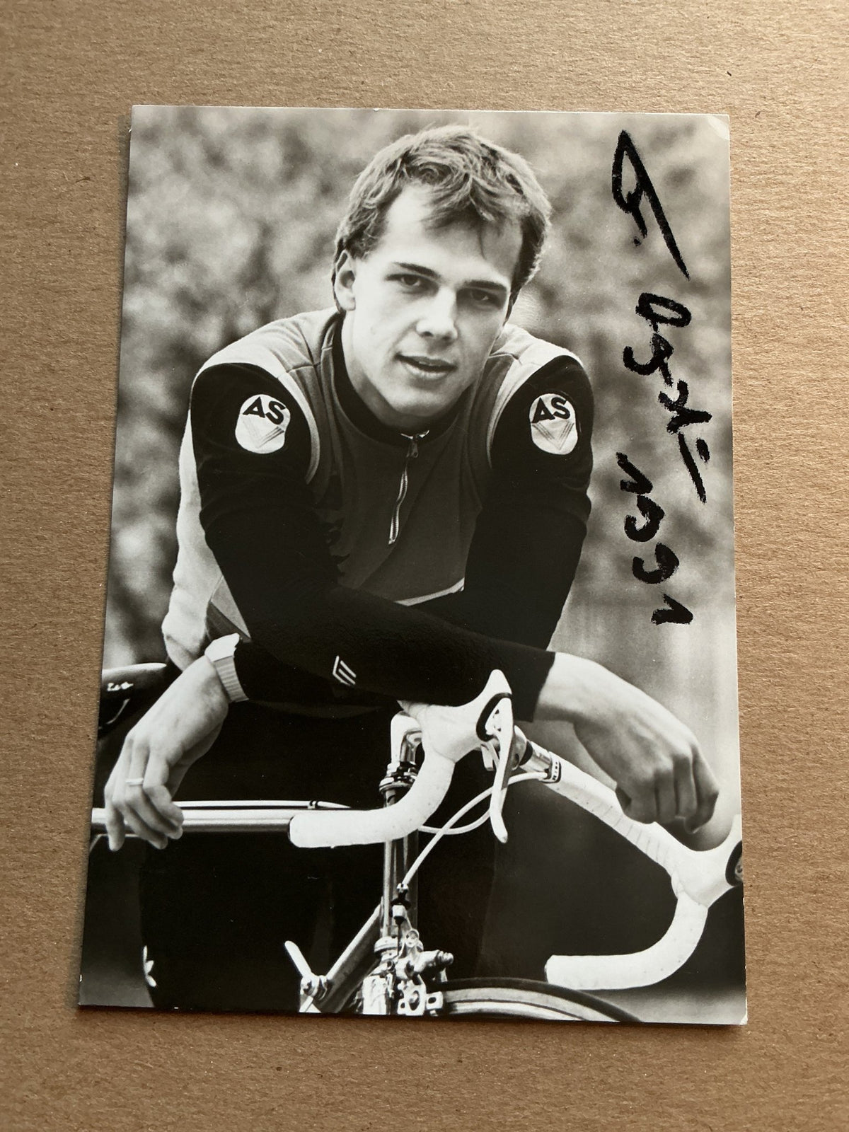 Frank Augustin, Germany 🇩🇪 Cycling Summer Olympics hand signed - Autographs-World