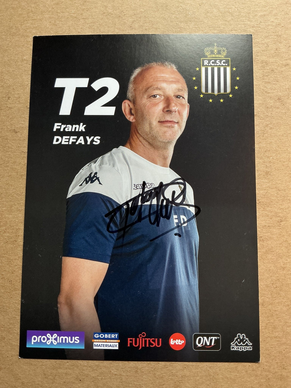 Frank Defays, Belgium 🇧🇪 Royal Charleroi SC 2019/20 hand signed - Autographs-World