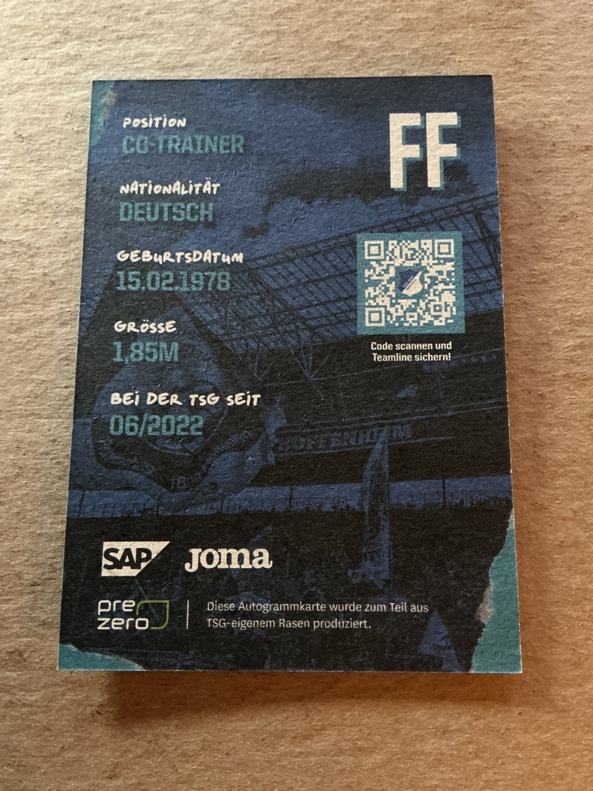 Frank Fröhling, Germany 🇩🇪 TSG 1899 Hoffenheim 2022/23 hand signed - Autographs-World