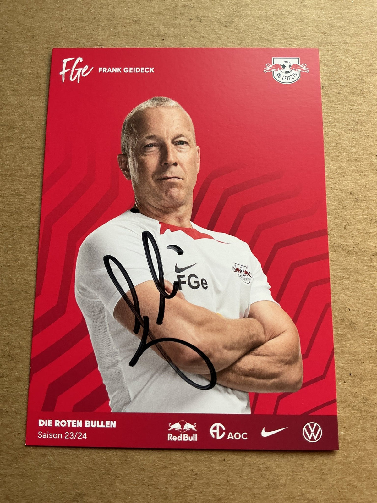 Frank Geideck, Germany 🇩🇪 RB Leipzig 2023/24 hand signed - Autographs-World