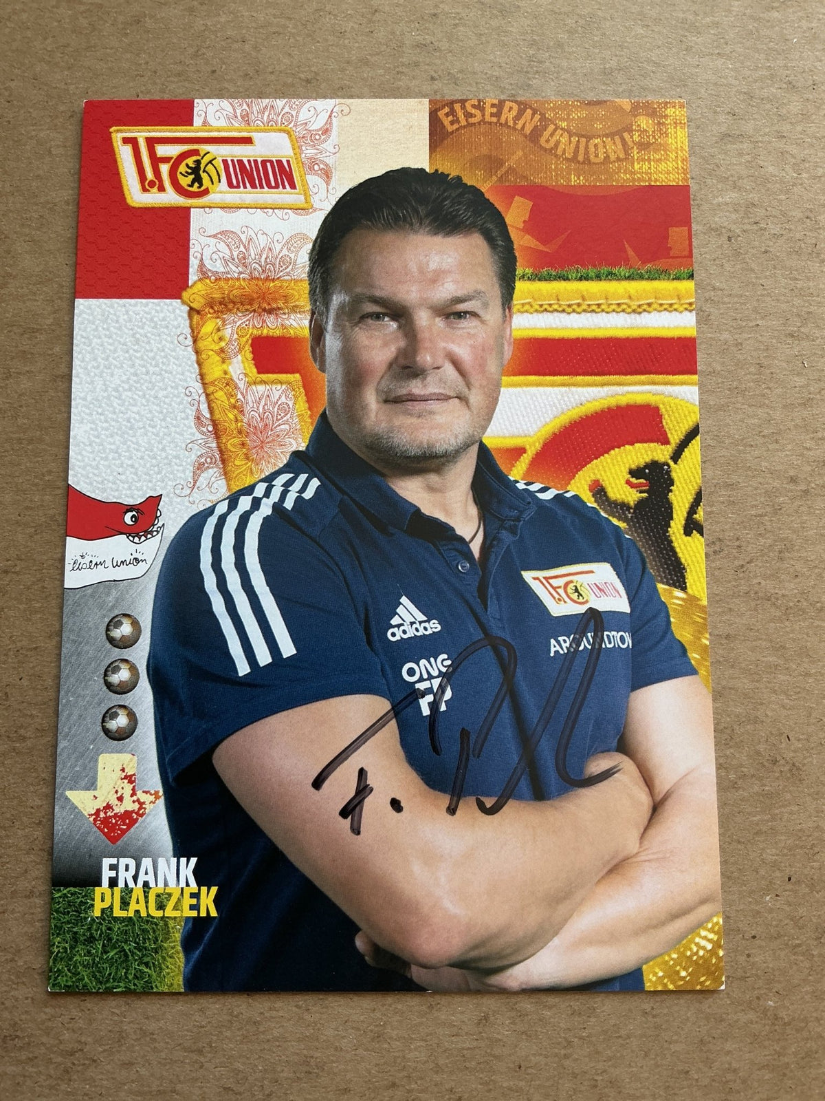 Frank Placzek, Germany 🇩🇪 1.FC Union Berlin 2020/21 hand signed - Autographs-World