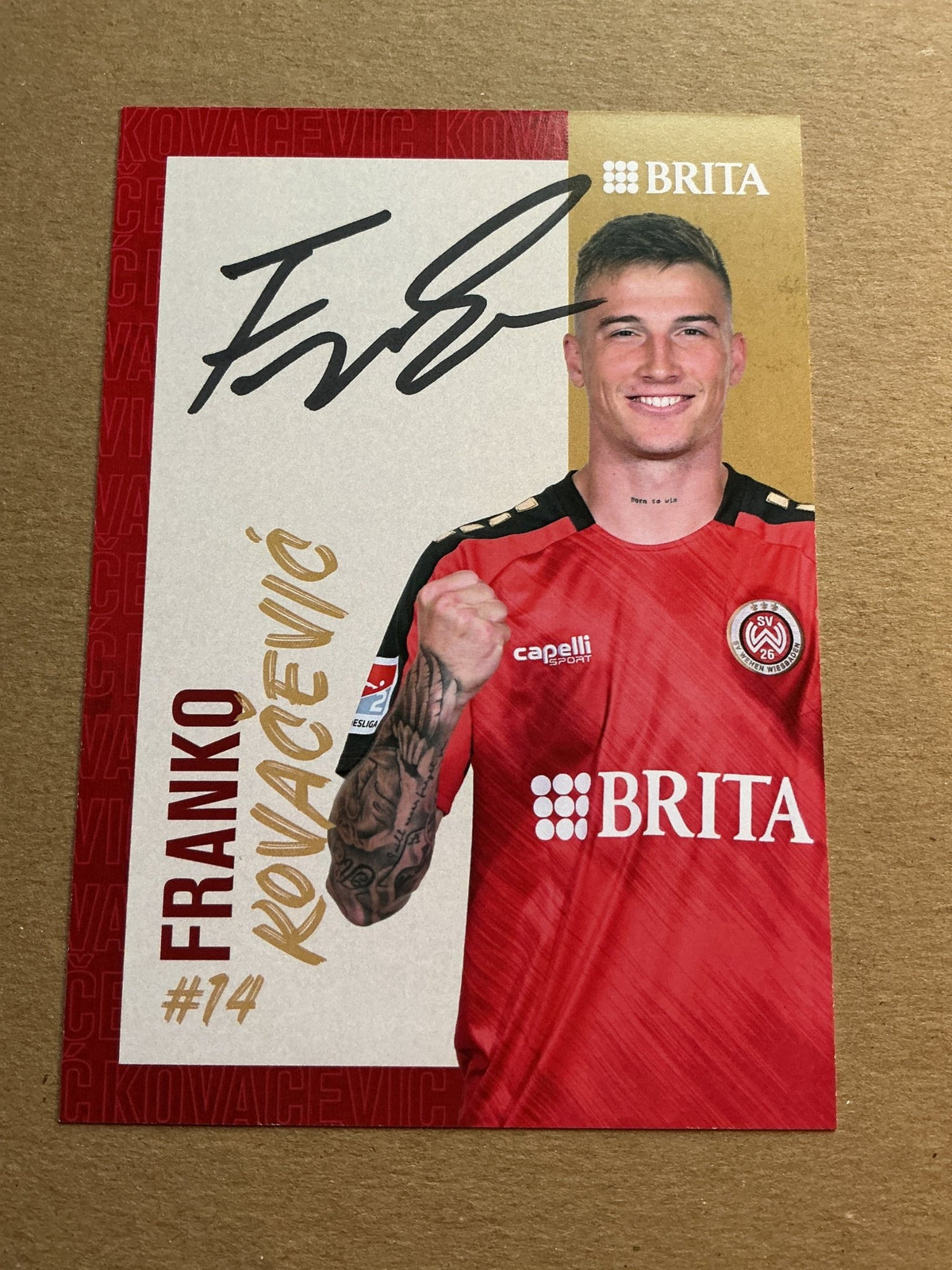 Franko Kovacević, Croatia 🇭🇷 SV Wehen Wiesbaden 2023/24 hand signed - Autographs-World