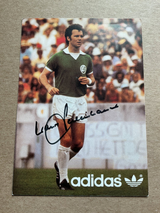 Franz Beckenbauer, Germany 🇩🇪 New York Cosmos 1982/83 hand signed - Autographs-World