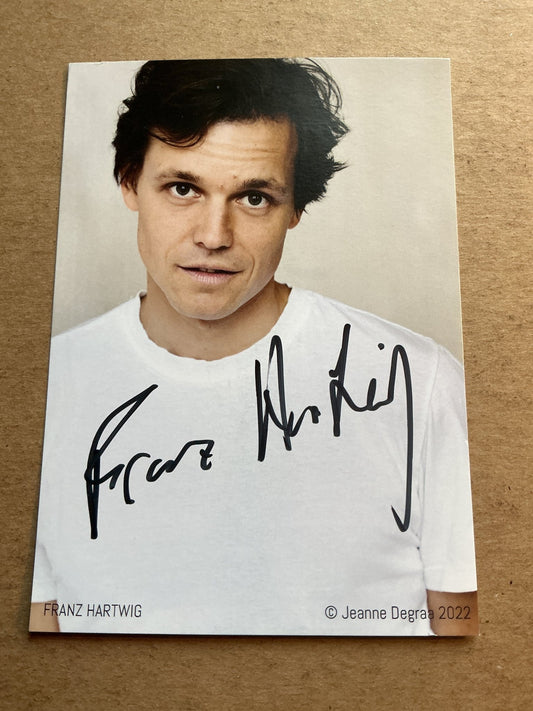 Franz Hartwig, Germany 🇩🇪 Actor 2026 hand signed - Autographs-World