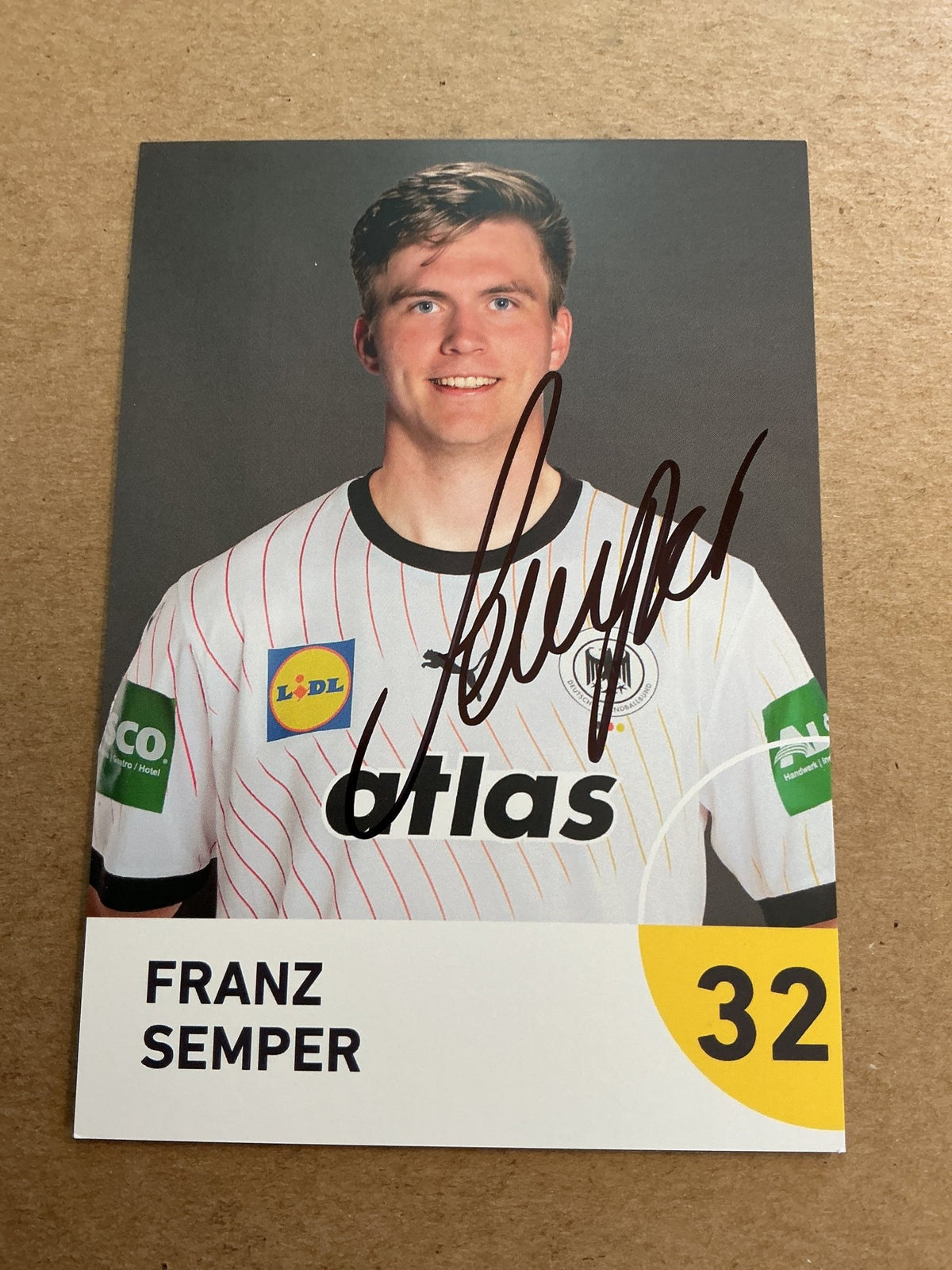 Franz Semper, Germany 🇩🇪 Handball Sports 2025 hand signed - Autographs-World