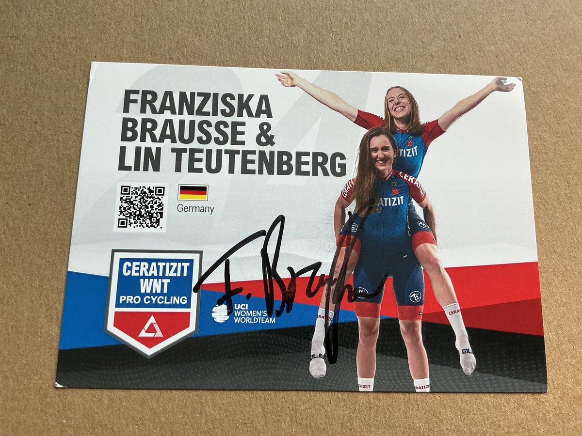 Franziska Brauße, Germany 🇩🇪 Cycling Summer Olympics 2024 hand signed - Autographs-World