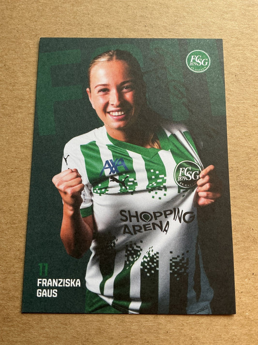 Franziska Gaus, Germany 🇩🇪 FC St. Gallen 2024/25 hand signed - Autographs-World