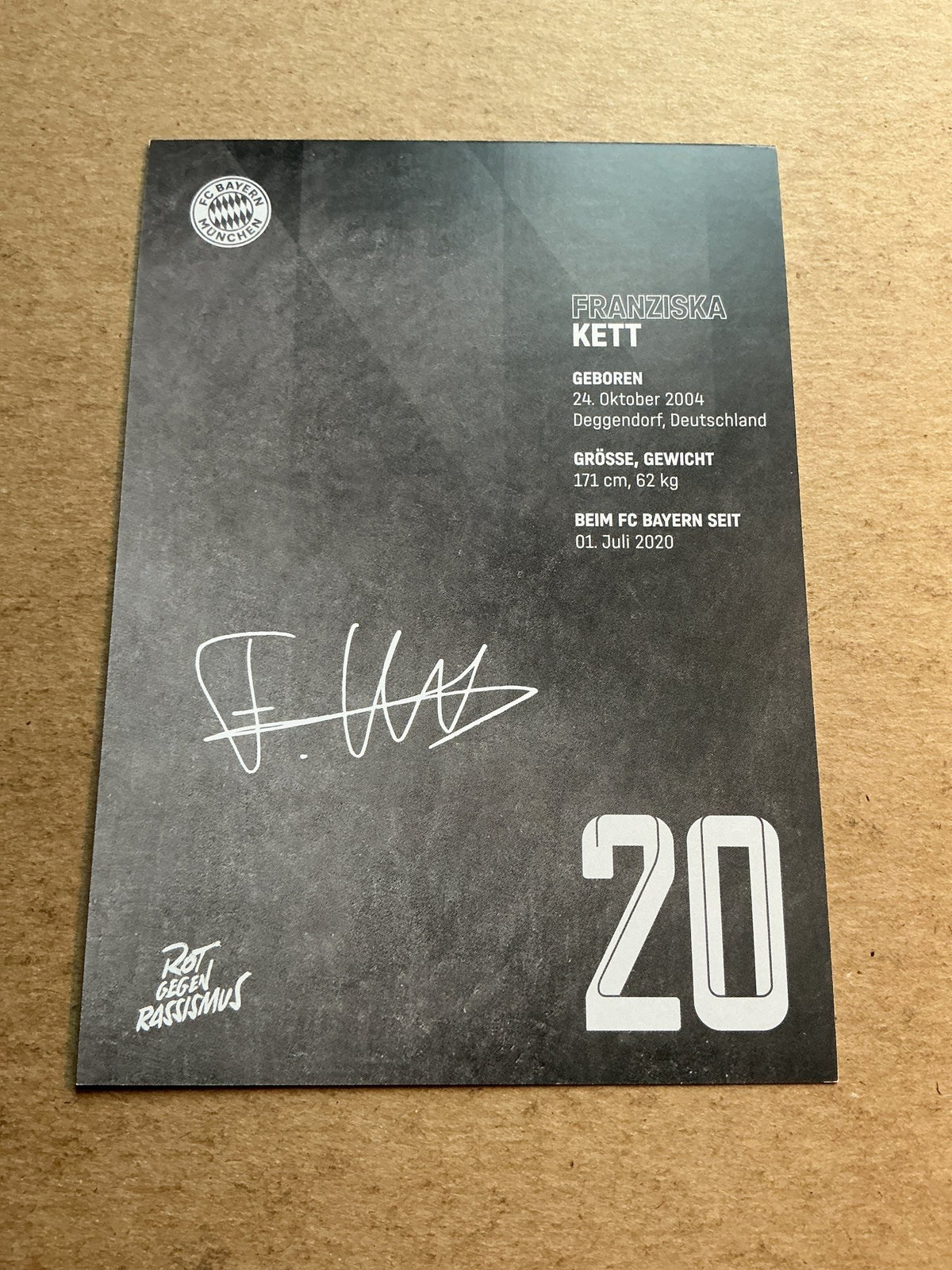 Franziska Kett, Germany 🇩🇪 FC Bayern München 2022/23 hand signed - Autographs-World