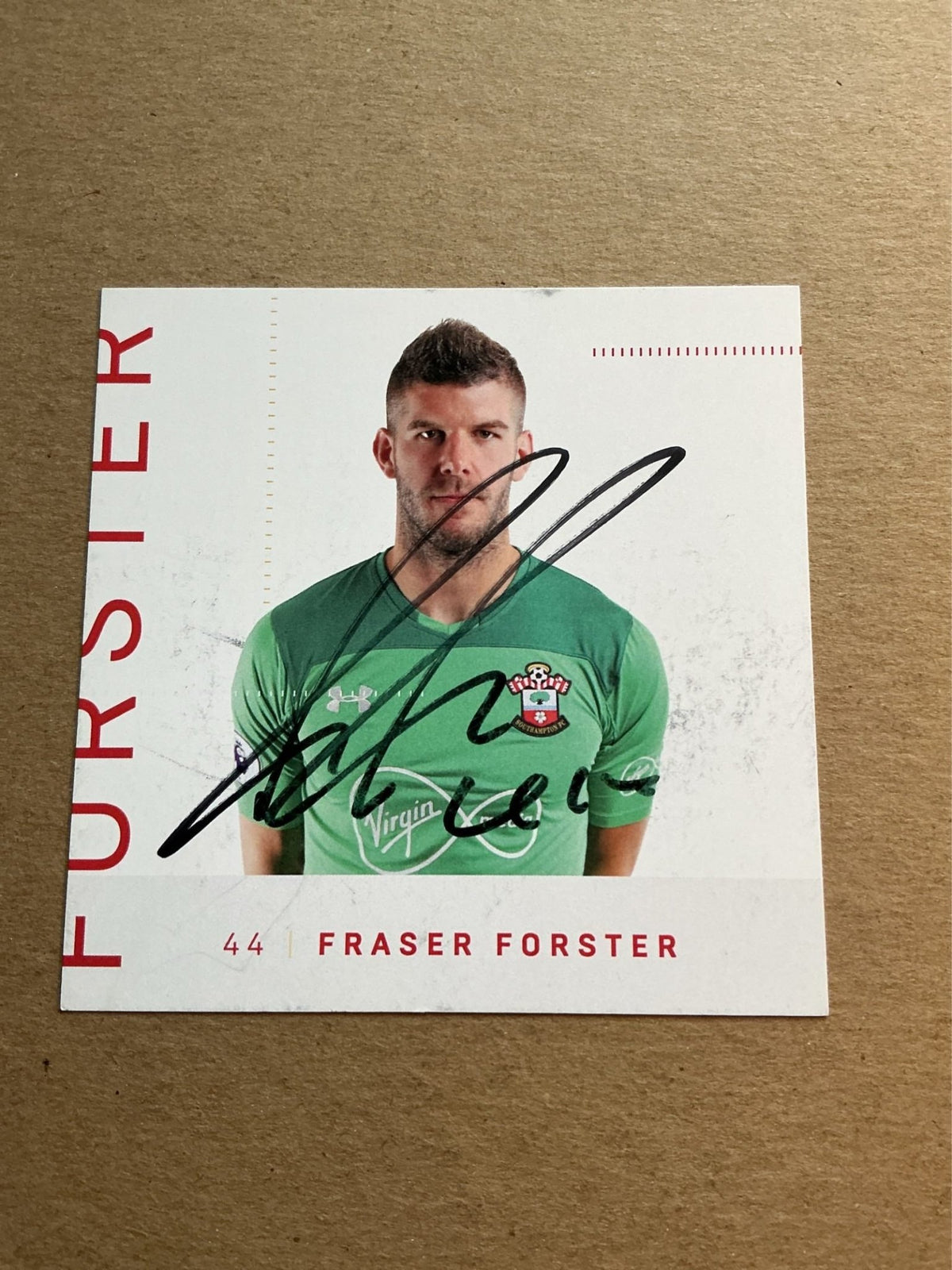 Fraser Forster, England 🏴󠁧󠁢󠁥󠁮󠁧󠁿 Southampton FC 2017/18 hand signed - Autographs-World