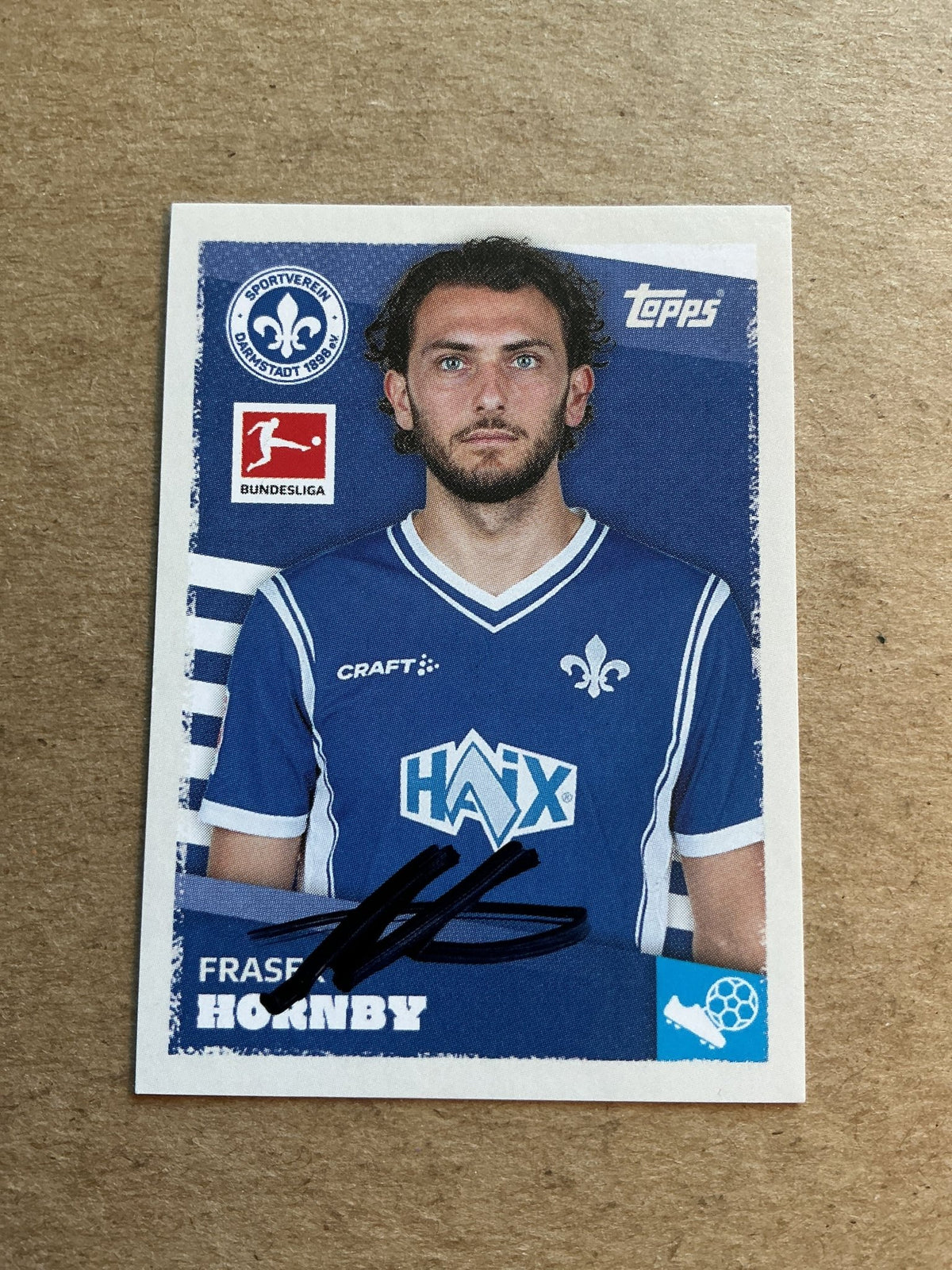 Fraser Hornby, Scotland 🏴󠁧󠁢󠁳󠁣󠁴󠁿 SV Darmstadt 98 2023/24 Topps hand signed - Autographs-World