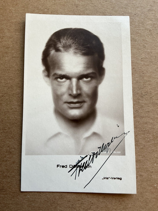 Fred Döderlein, Germany 🇩🇪 Actor hand signed - Autographs-World
