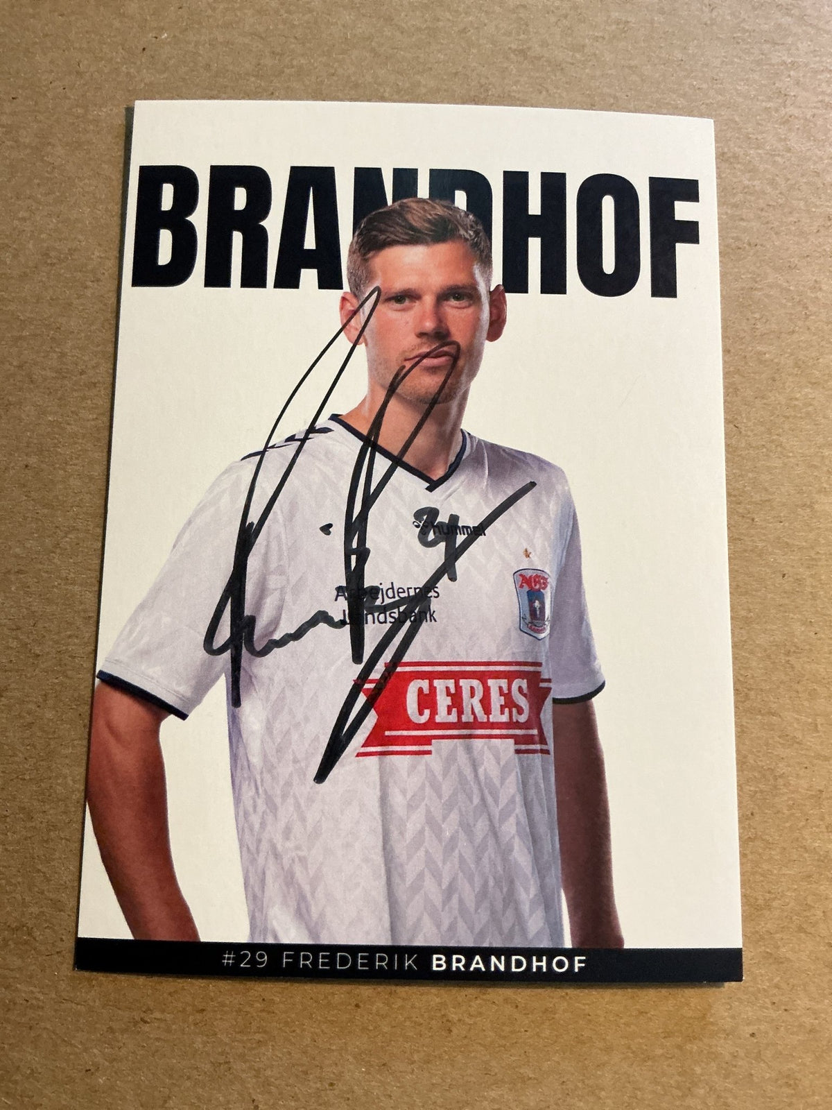 Frederik Brandhof, Denmark 🇩🇰 Aarhus GF 2023/24 hand signed - Autographs-World