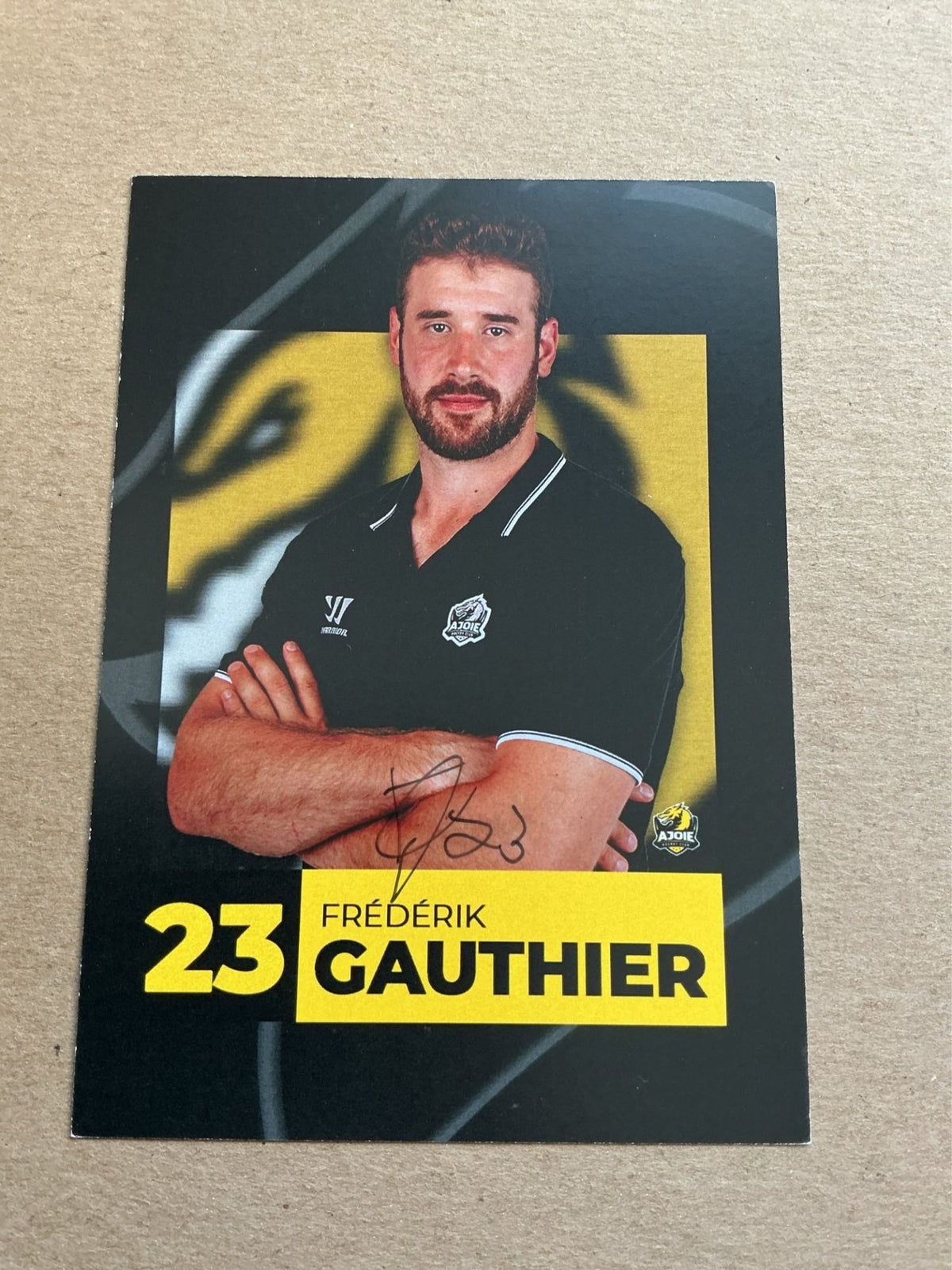 Frédérik Gauthier, Canada 🇨🇦 HC Ajoie 2023/24 hand signed - Autographs-World