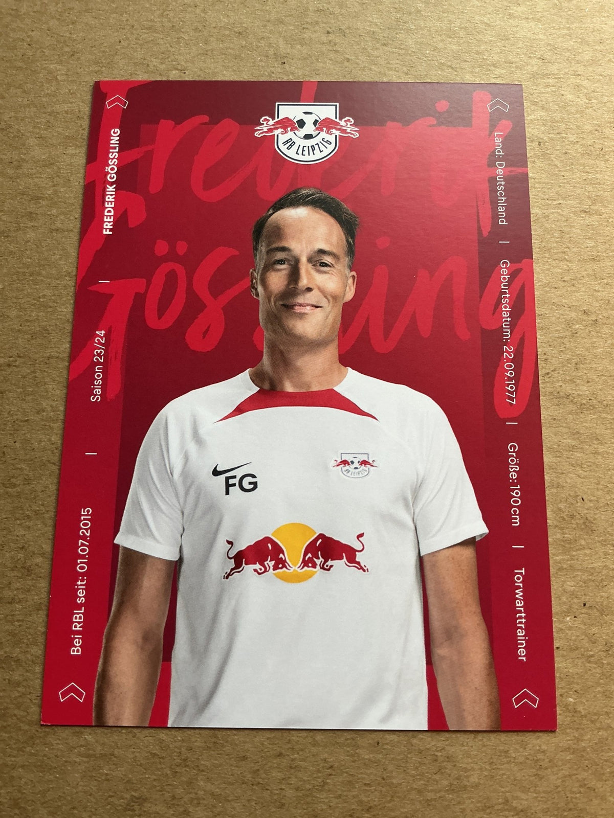 Frederik Gössling, Germany 🇩🇪 RB Leipzig 2023/24 hand signed - Autographs-World