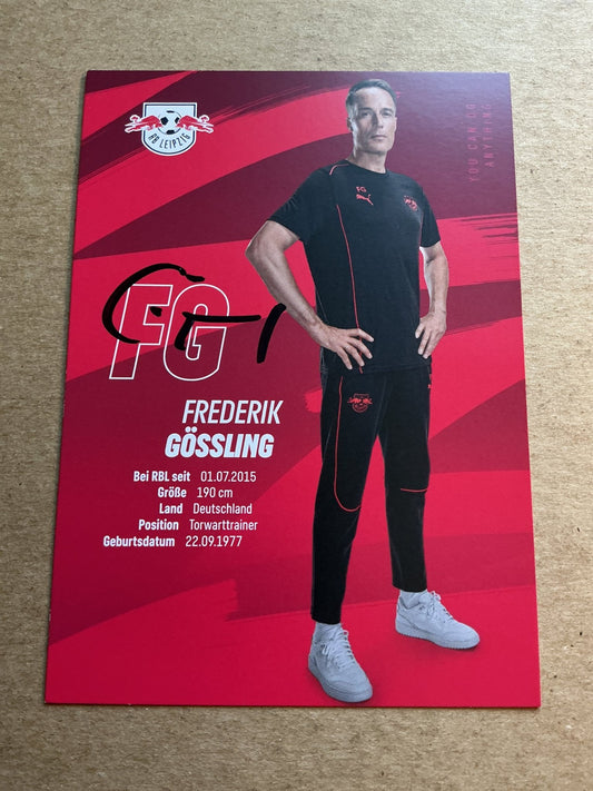 Frederik Gössling, Germany 🇩🇪 RB Leipzig 2024/25 hand signed - Autographs-World