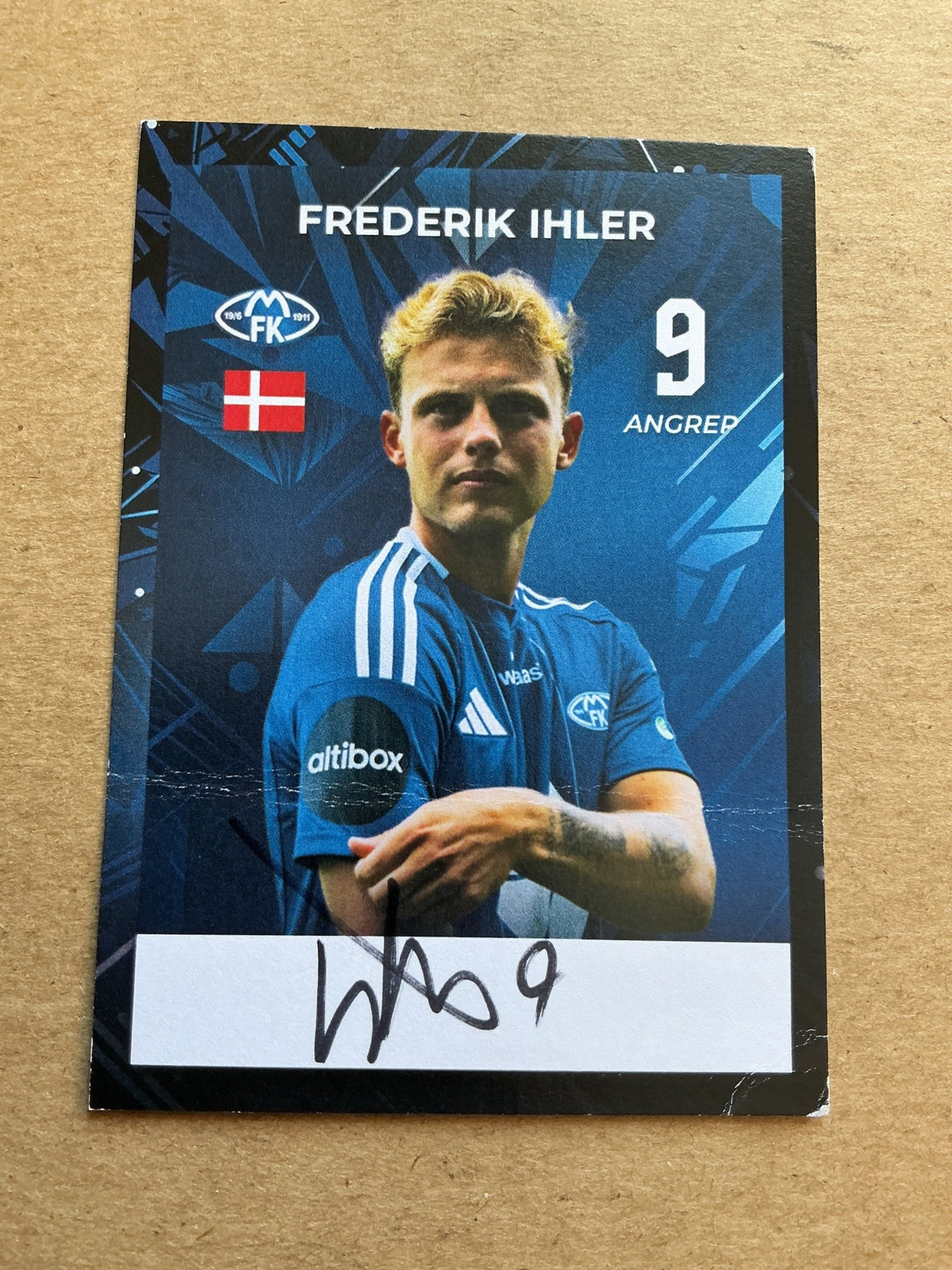 Frederik Ihler, Denmark 🇩🇰 Molde FK 2024/25 hand signed - Autographs-World