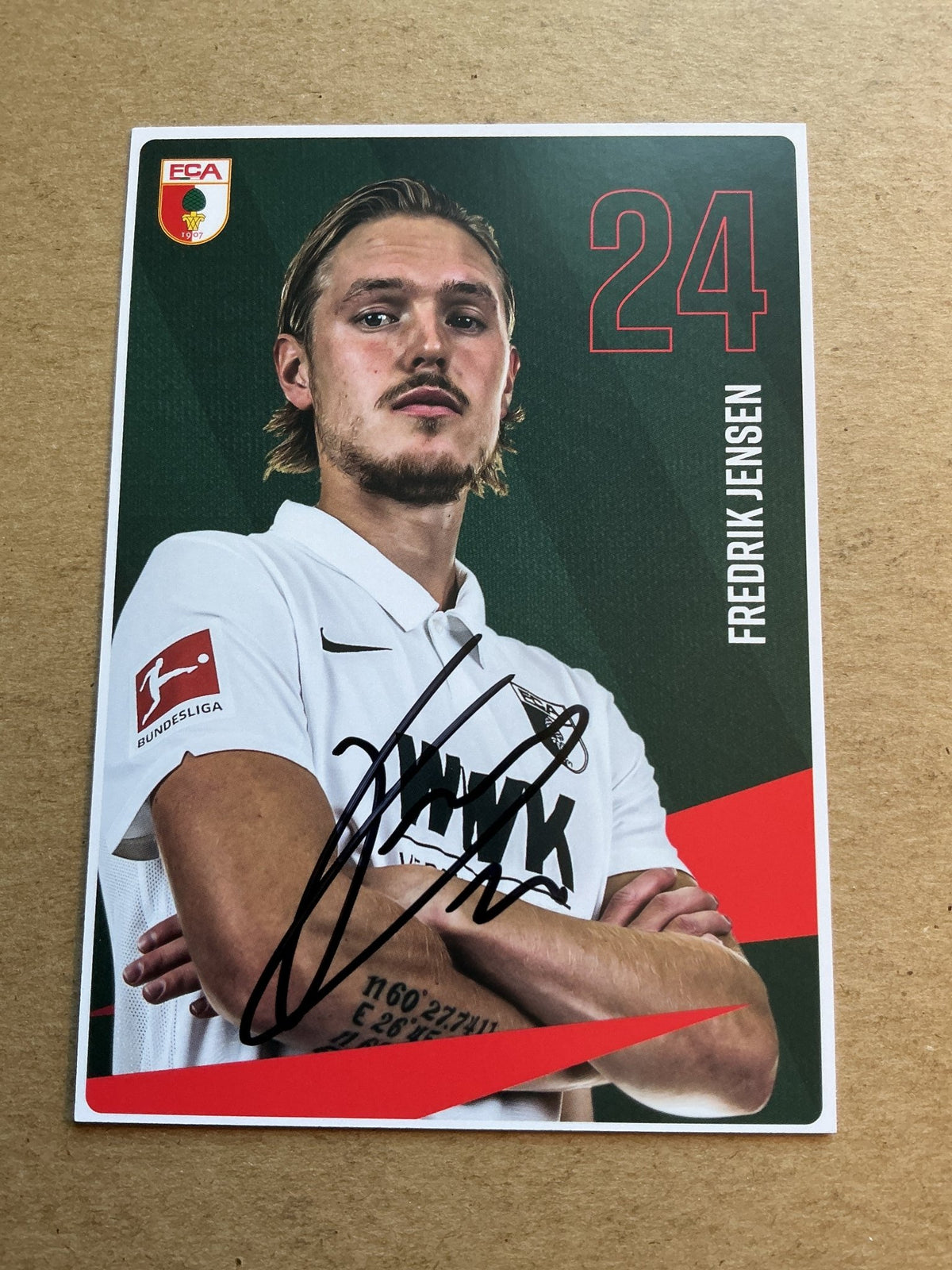 Fredrik Jensen, Finland 🇫🇮 FC Augsburg 2020/21 hand signed - Autographs-World