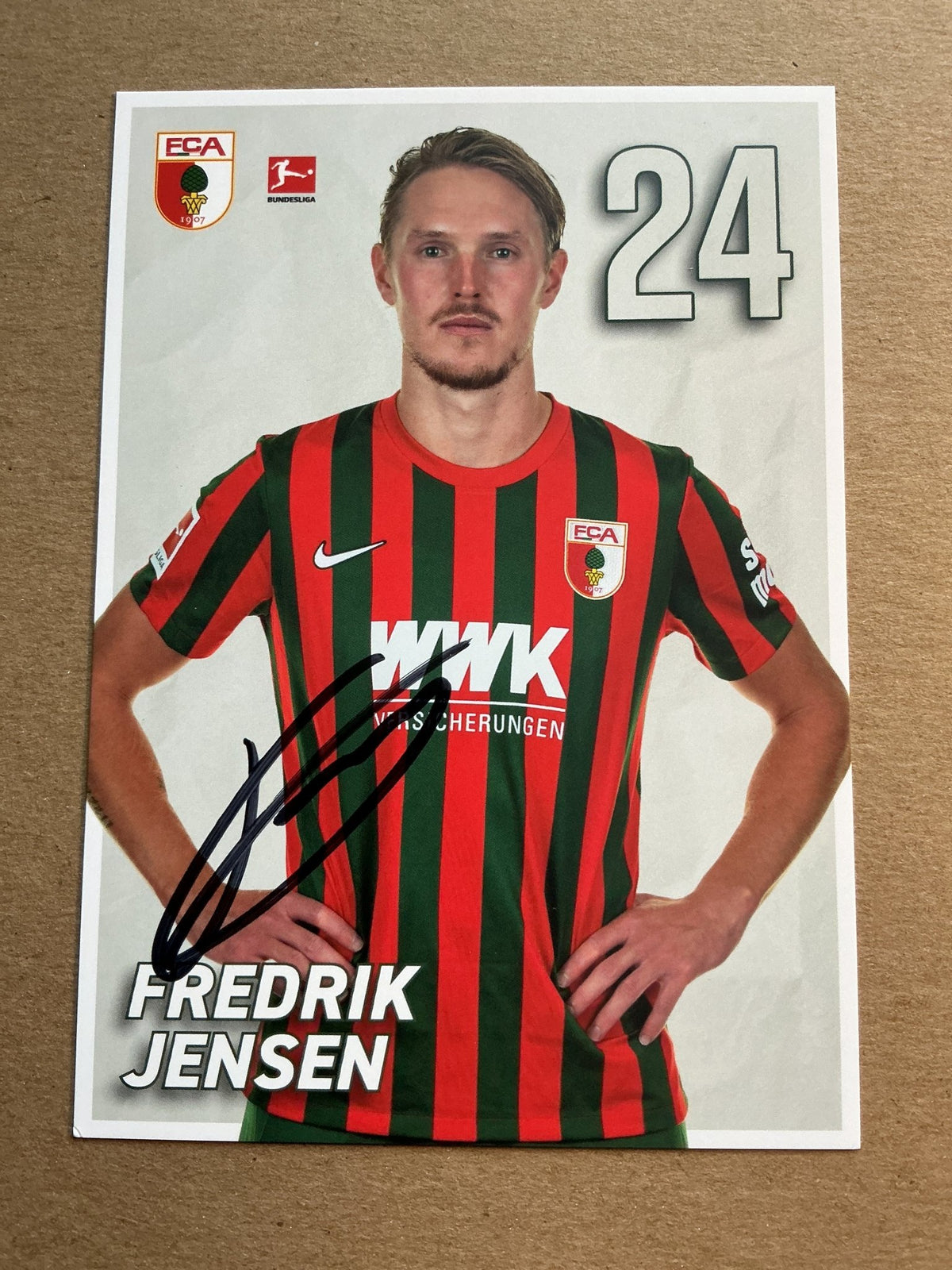 Fredrik Jensen, Finland 🇫🇮 FC Augsburg 2021/22 hand signed - Autographs-World