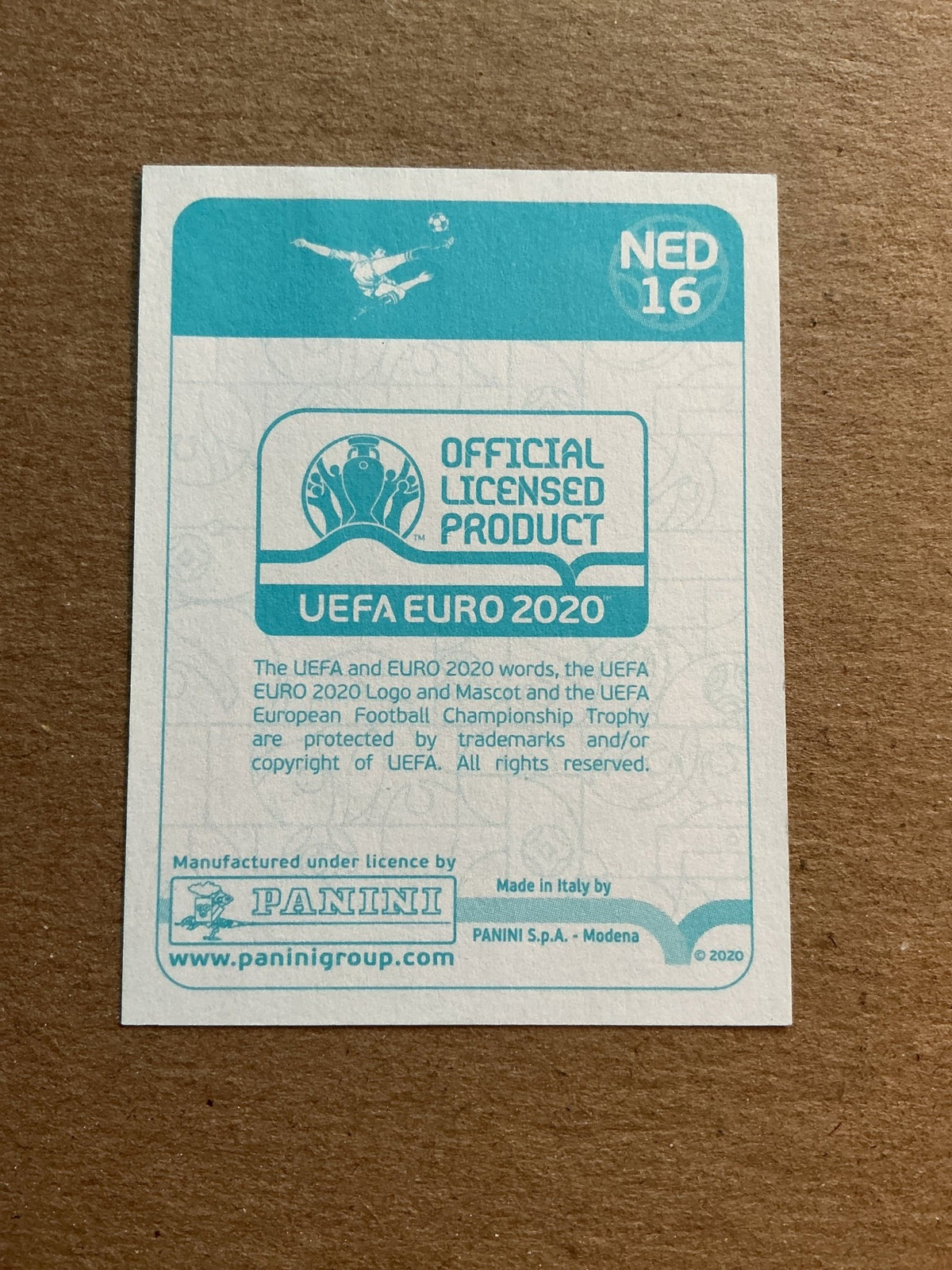 Frenkie de Jong, Netherlands 🇳🇱 UEFA Euro 2020 Panini hand signed - Autographs-World