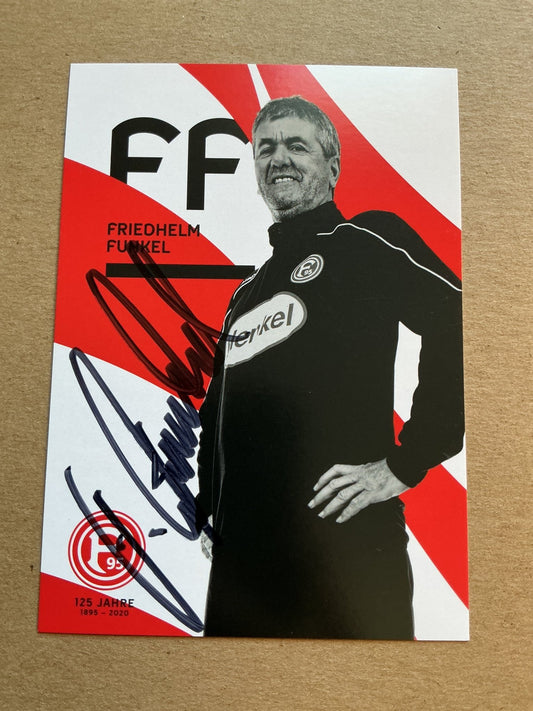 Friedhelm Funkel, Germany 🇩🇪 Fortuna Düsseldorf 2019/20 hand signed - Autographs-World