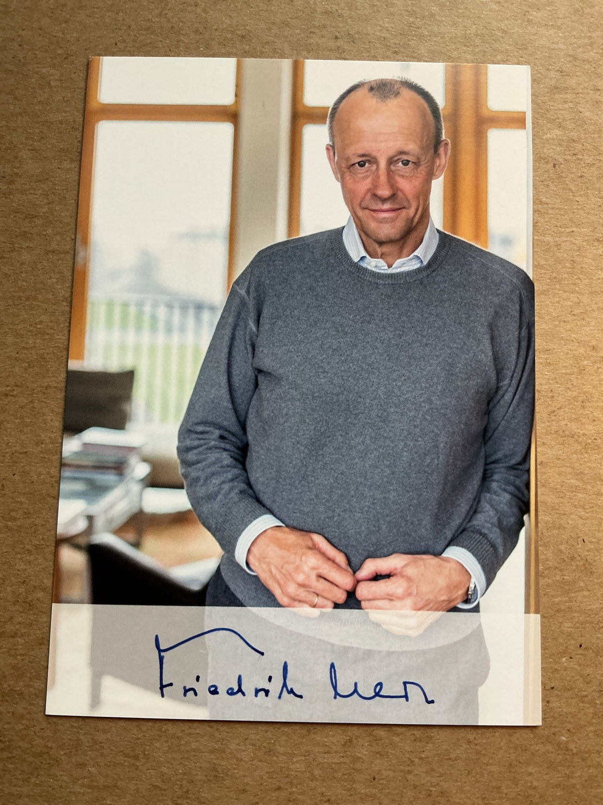 Friedrich Merz, Germany 🇩🇪 Leader Christian Democratic Union 2024 hand signed - Autographs-World