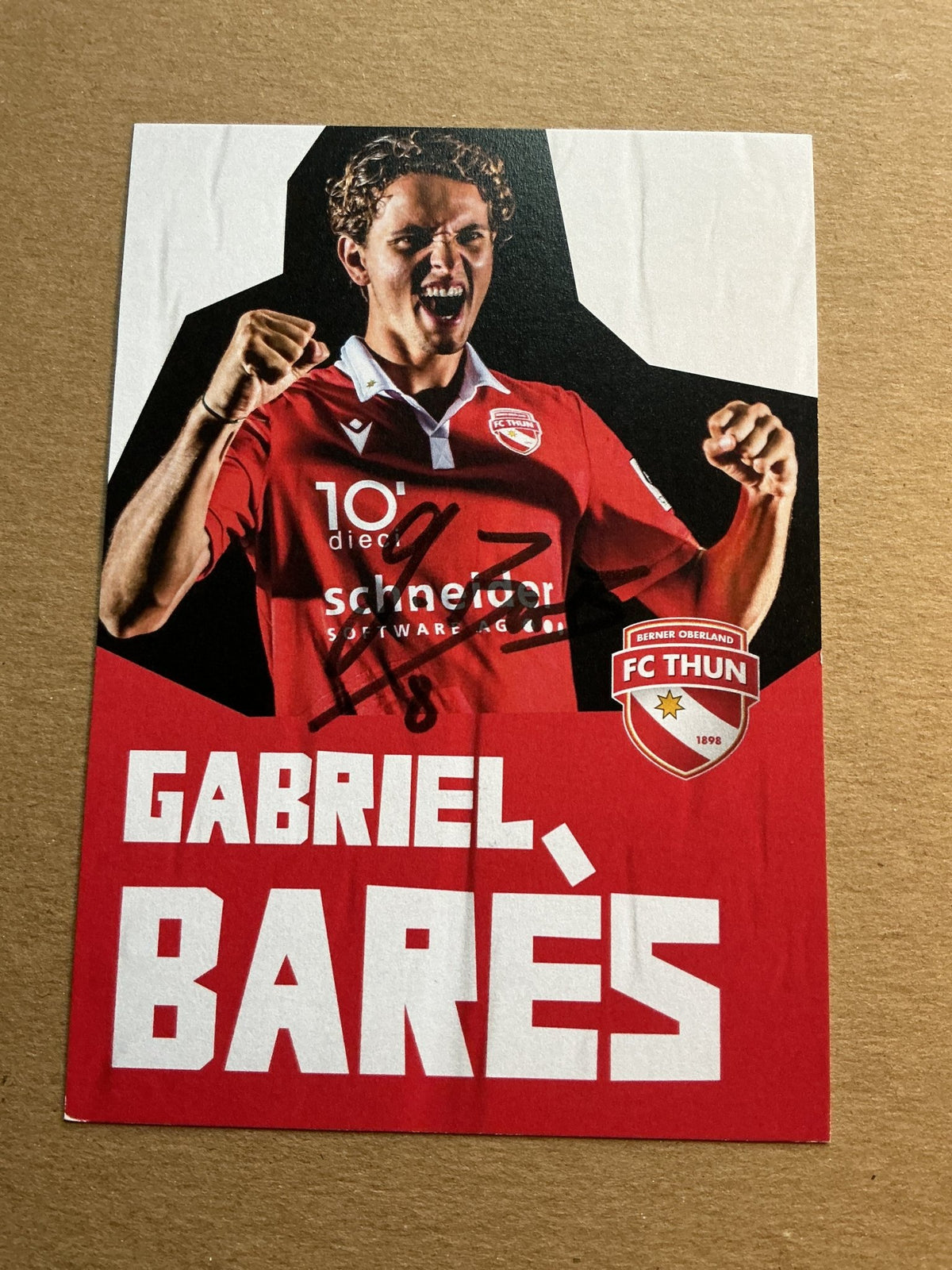 Gabriel Barès, Switzerland 🇨🇭 FC Thun 2022/23 hand signed - Autographs-World