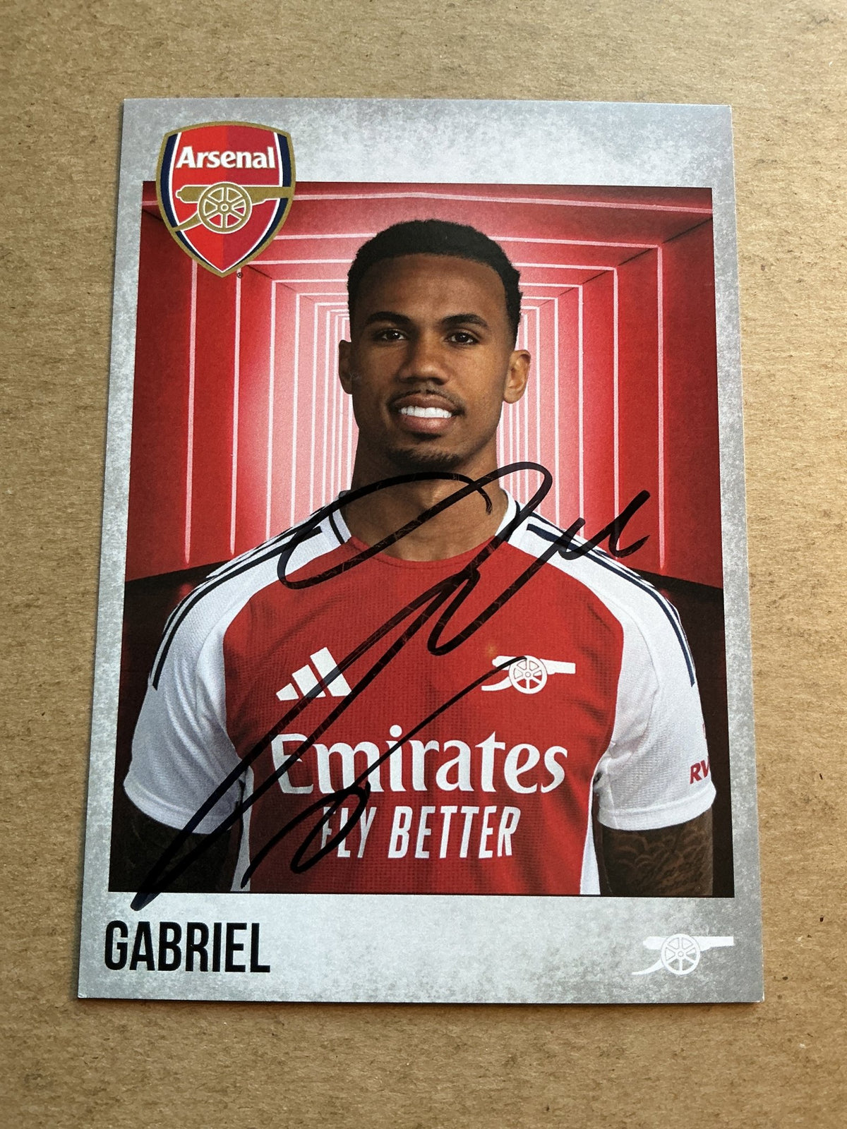 Gabriel, Brazil 🇧🇷 Arsenal FC 2024/25 hand signed - Autographs-World