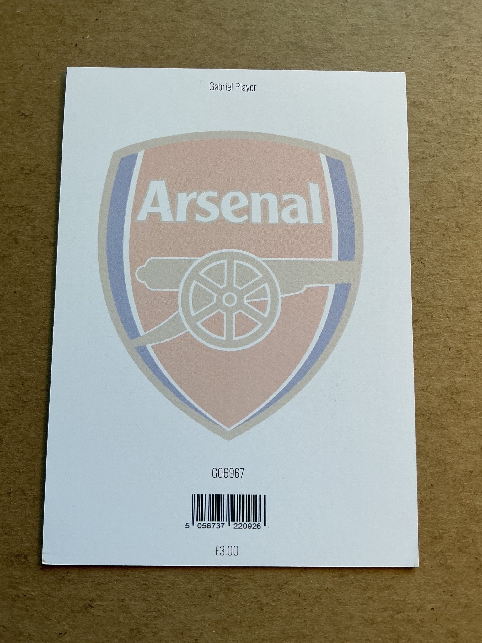 Gabriel, Brazil 🇧🇷 Arsenal FC 2025/26 hand signed - Autographs-World