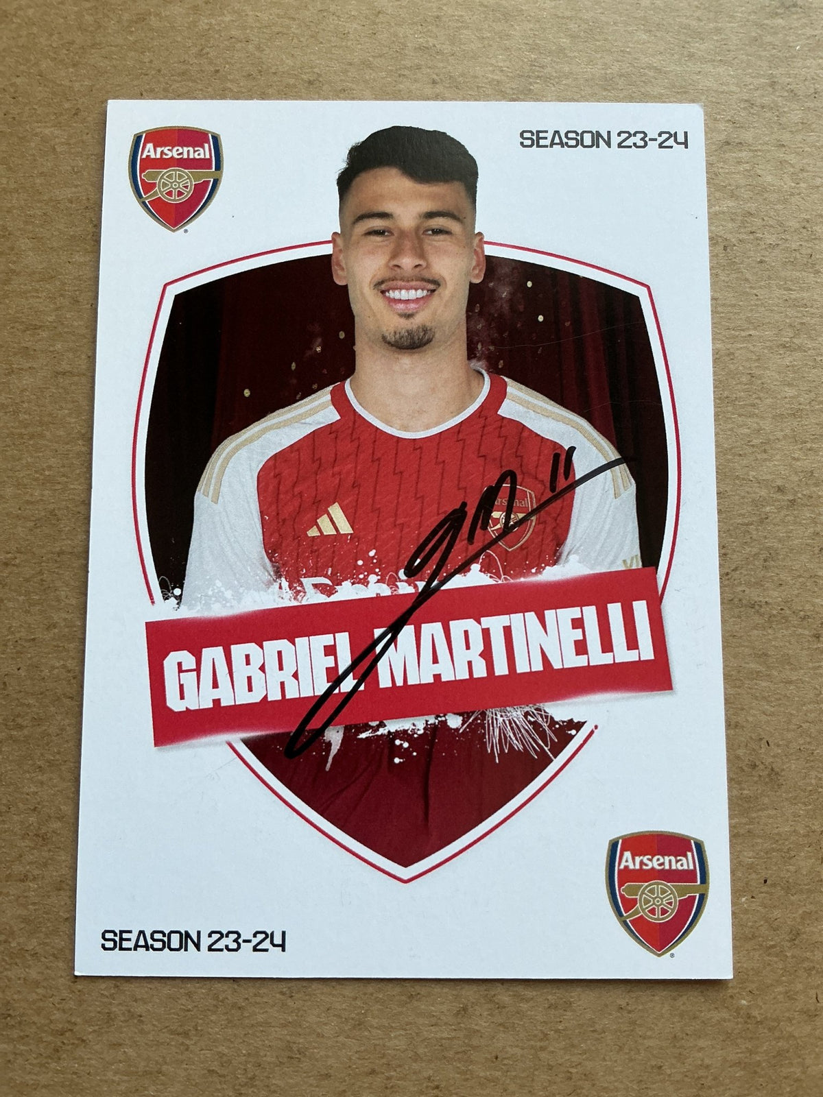 Gabriel Martinelli, Brazil 🇧🇷 Arsenal FC 2023/24 hand signed - Autographs-World