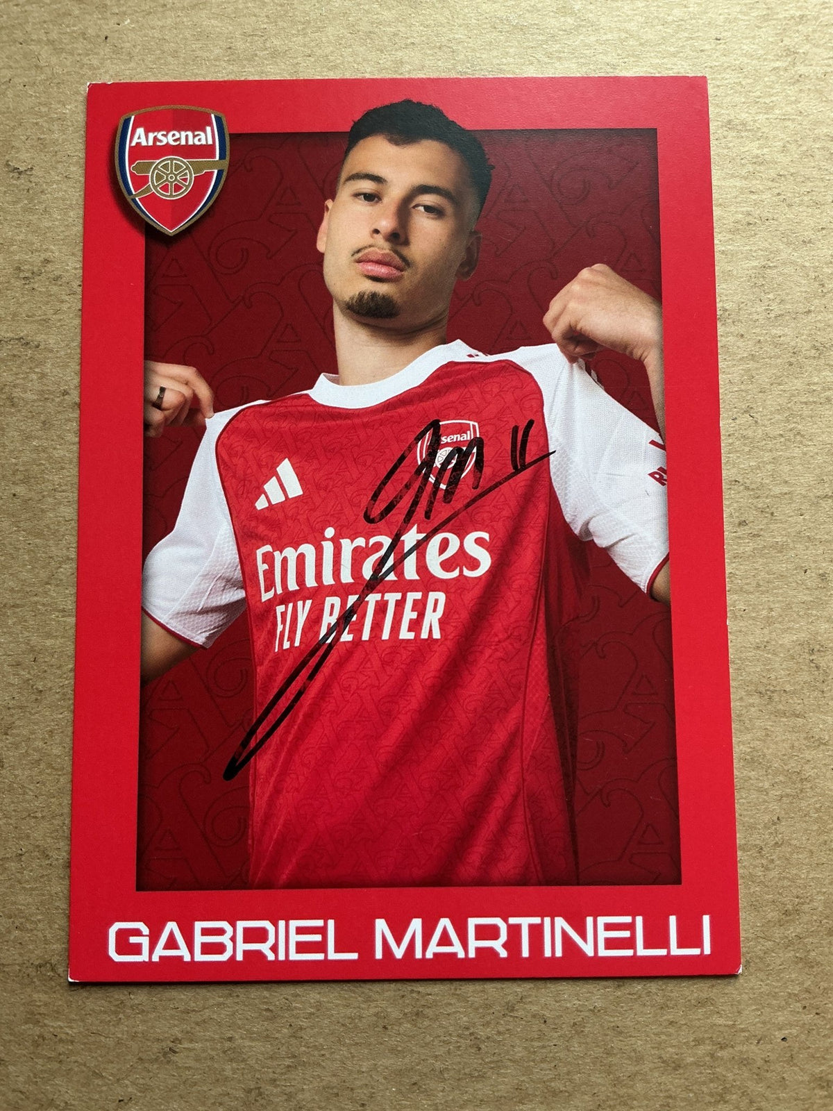 Gabriel Martinelli, Brazil 🇧🇷 Arsenal FC 2025/26 hand signed - Autographs-World