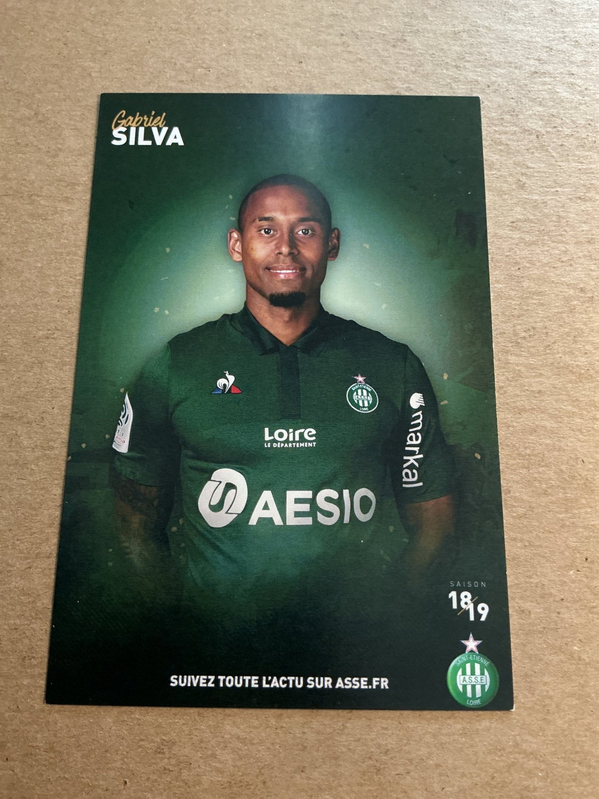 Gabriel Silva, Brazil 🇧🇷 AS Saint-Etienne 2018/19 hand signed - Autographs-World