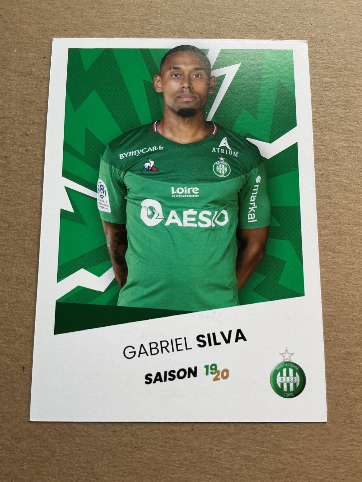 Gabriel Silva, Brazil 🇧🇷 AS Saint-Étienne 2019/20 hand signed - Autographs-World
