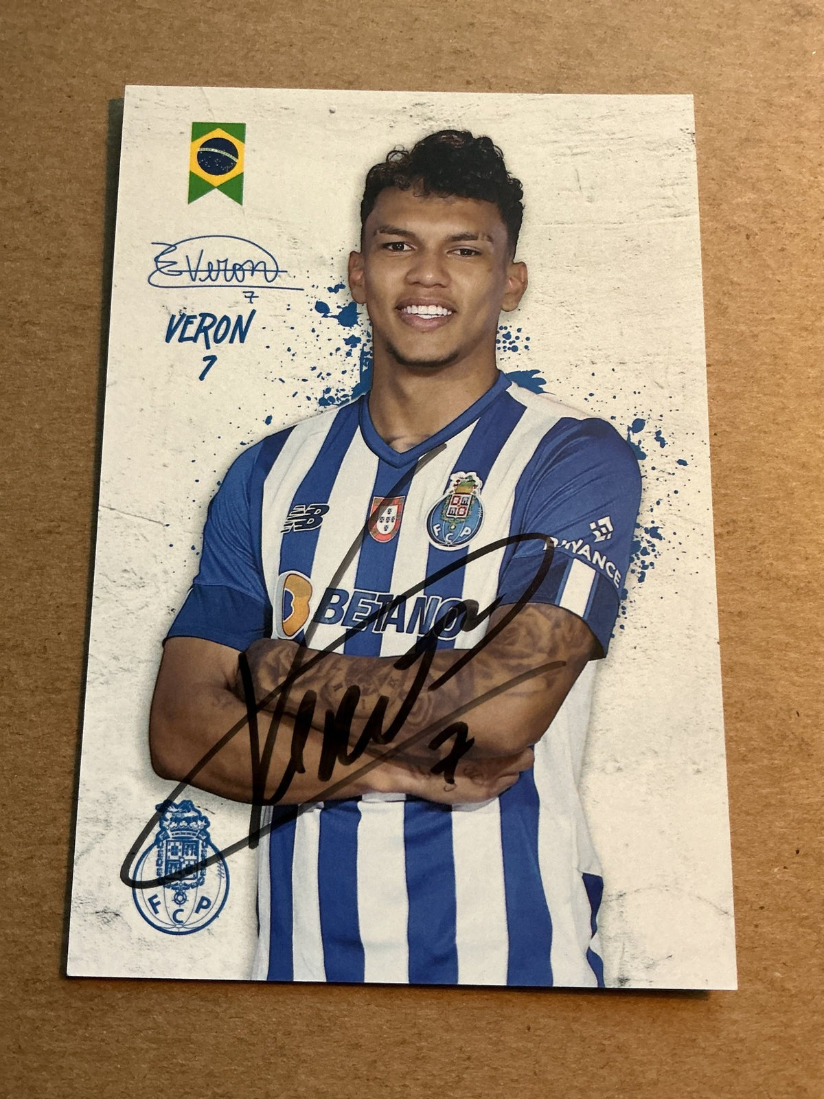 Gabriel Veron, Brazil 🇧🇷 FC Porto 2022/23 hand signed - Autographs-World