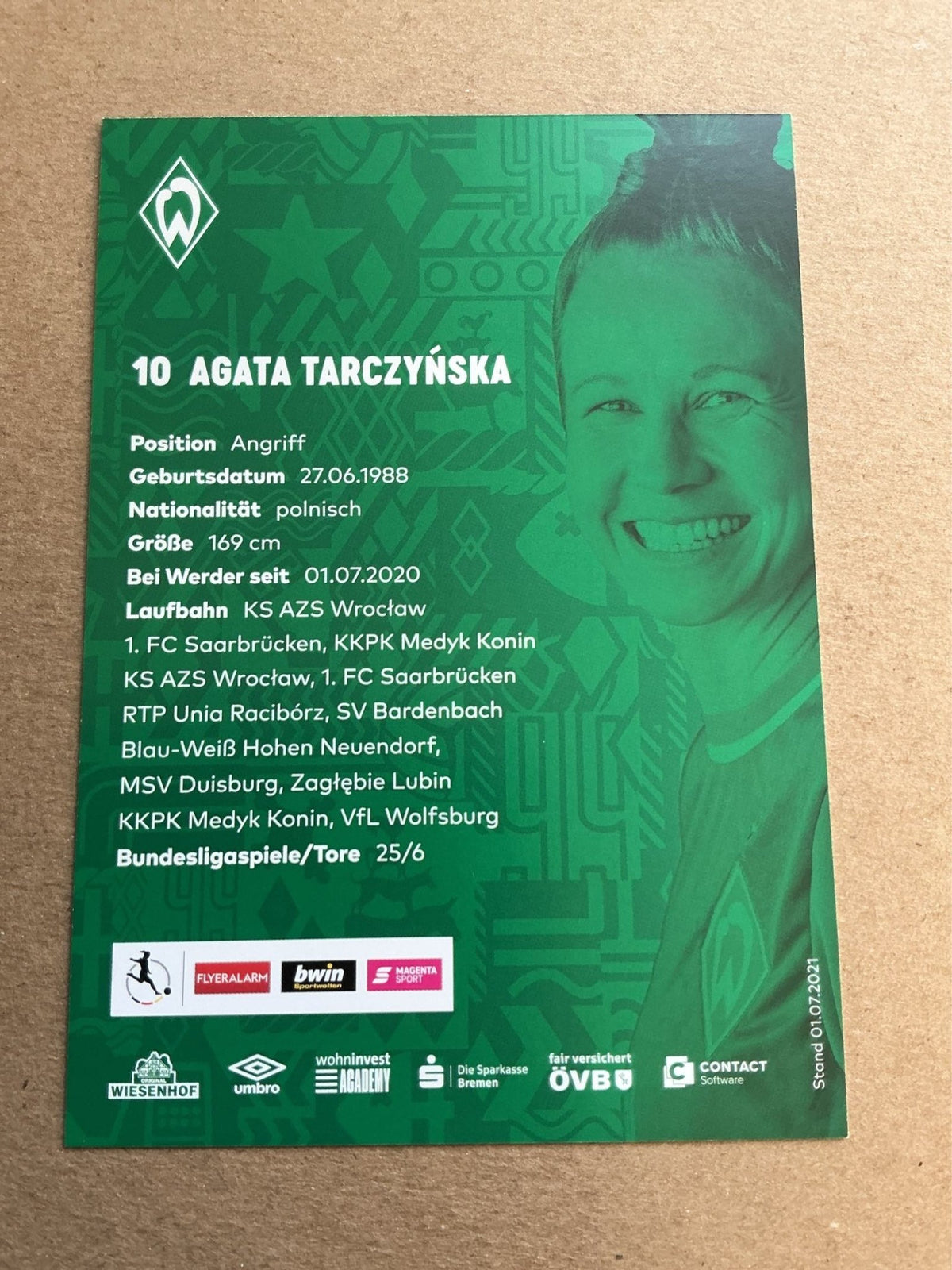 Gabriella Tóth, Hungary 🇭🇺 SV Werder Bremen 2021/22 hand signed - Autographs-World