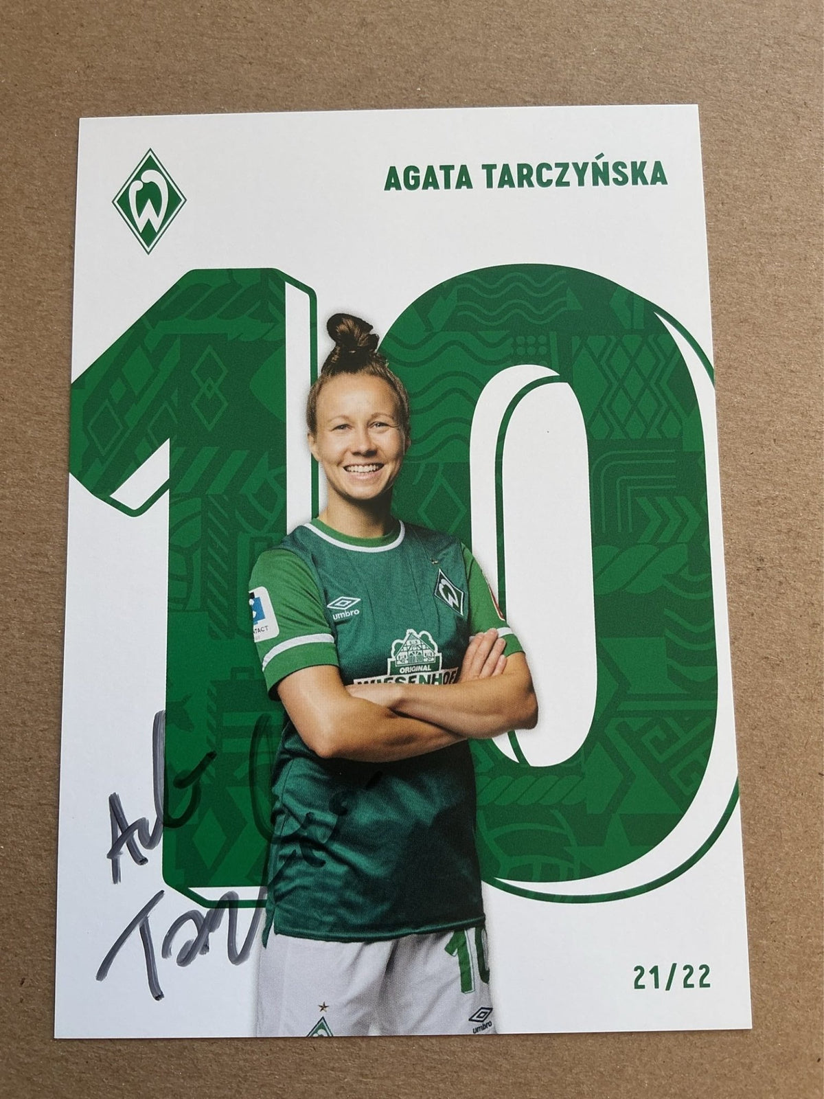 Gabriella Tóth, Hungary 🇭🇺 SV Werder Bremen 2021/22 hand signed - Autographs-World