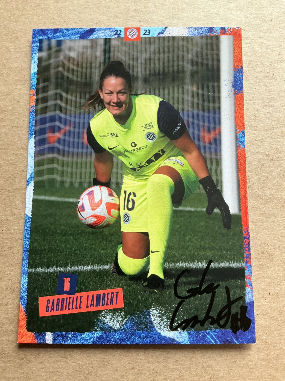 Gabrielle Lambert, Canada 🇨🇦 Montpellier HSC 2022/23 hand signed - Autographs-World