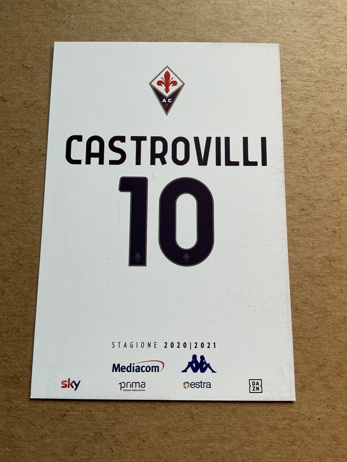 Gaetano Castrovilli, Italy 🇮🇹 ACF Fiorentina 2020/21 hand signed - Autographs-World