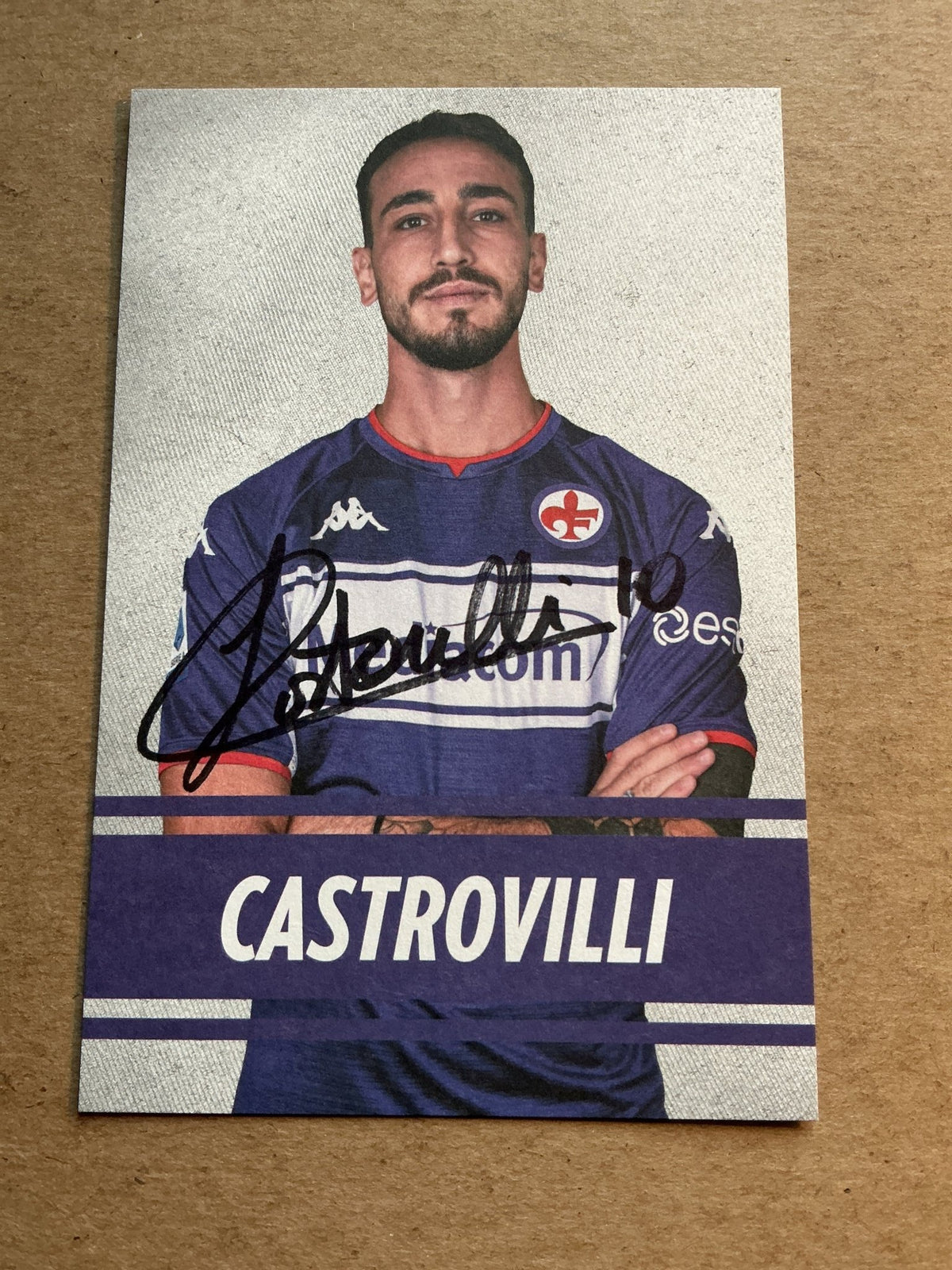 Gaetano Castrovilli, Italy 🇮🇹 ACF Fiorentina 2021/22 hand signed - Autographs-World