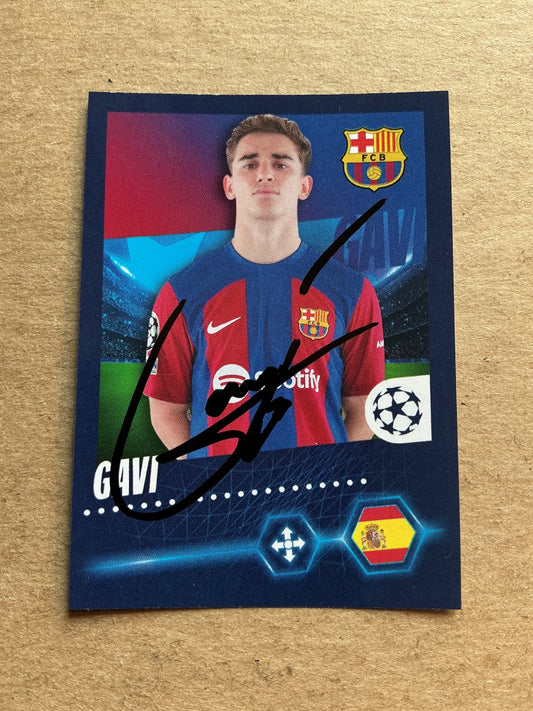 Gavi, Spain 🇪🇸 FC Barcelona 2023/24 Topps hand signed - Autographs-World