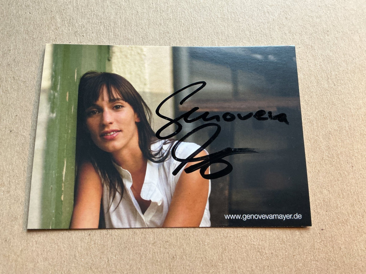 Genoveva Mayer, Germany 🇩🇪 Actress 2024 hand signed - Autographs-World