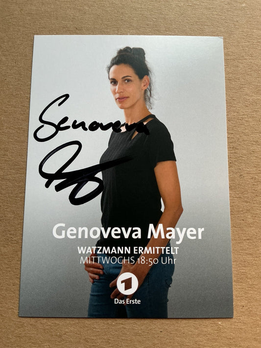 Genoveva Mayer, Germany 🇩🇪 Actress 2024 hand signed - Autographs-World