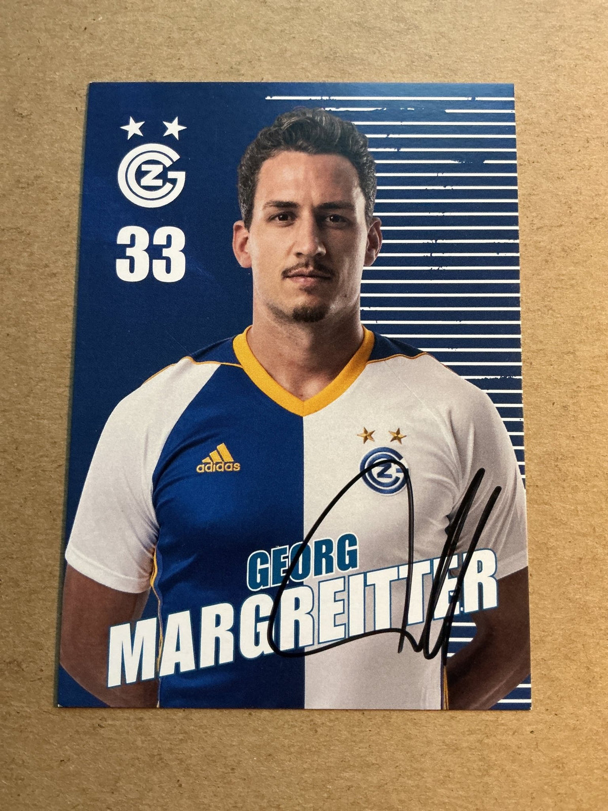 Georg Margreitter, Austria 🇦🇹 Grasshopper Club Zürich 2021/22 hand signed - Autographs-World