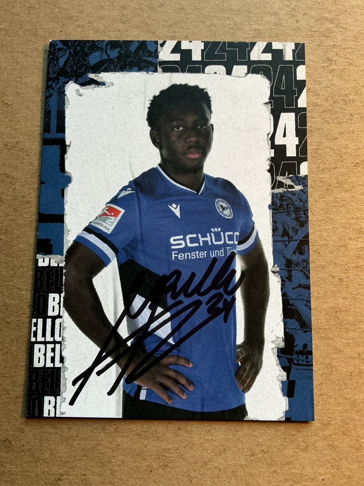 George Bello, USA 🇺🇸 Arminia Bielefeld 2022/23 hand signed - Autographs-World
