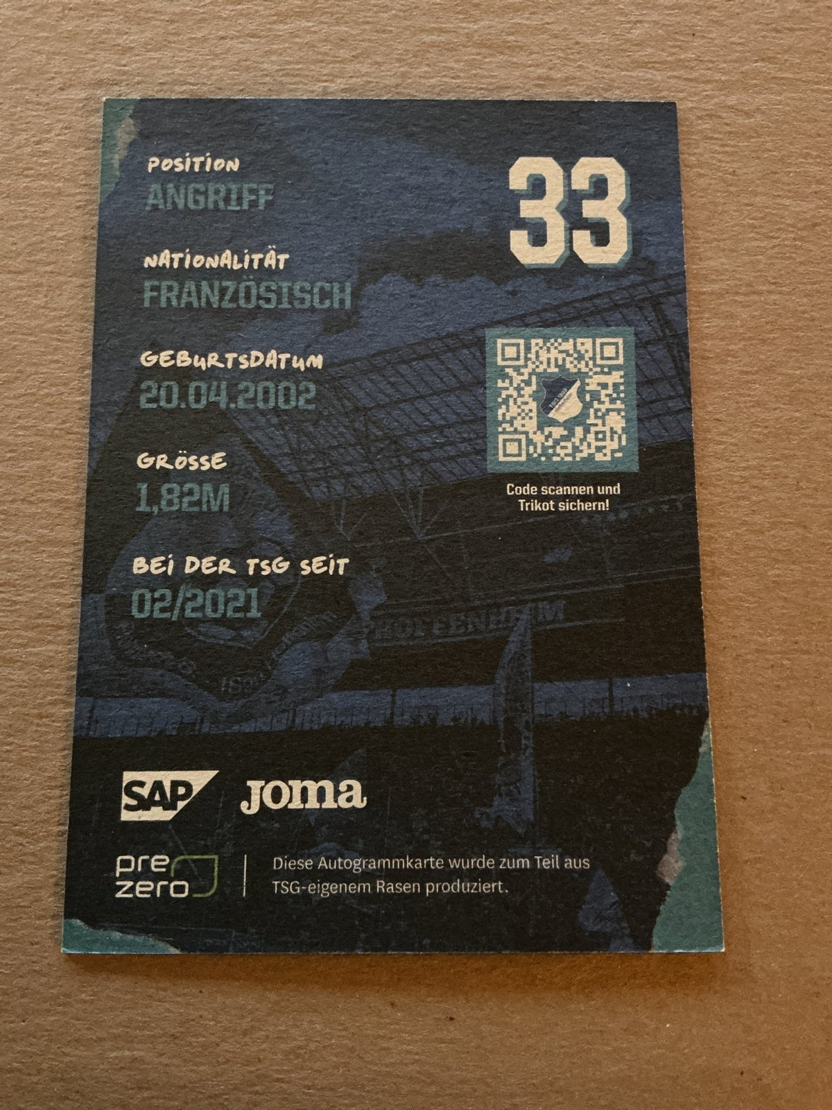 Georginio Rutter, France 🇫🇷 TSG 1899 Hoffenheim 2022/23 hand signed - Autographs-World