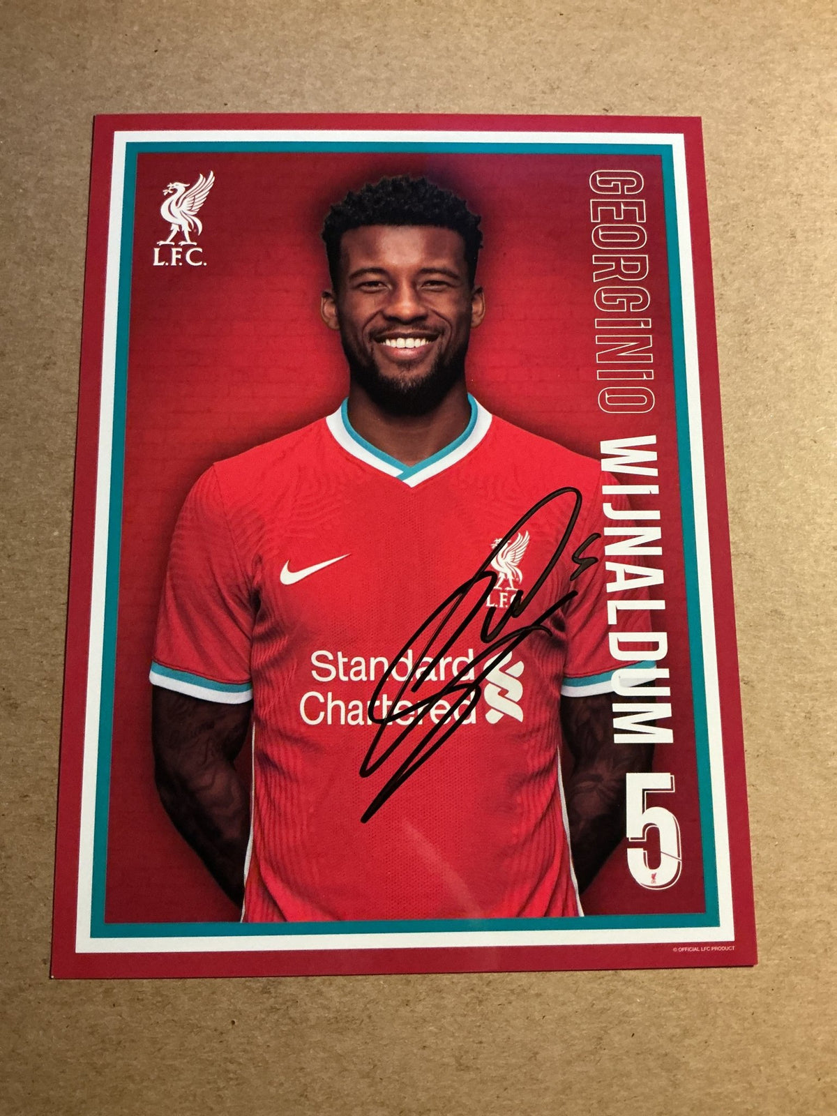 Georginio Wijnaldum, Netherlands 🇳🇱 Liverpool FC 2020/21 hand signed - Autographs-World
