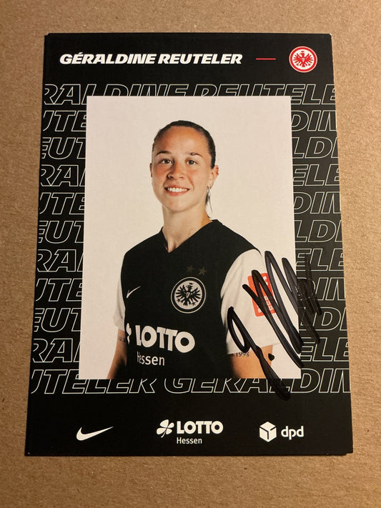 Géraldine Reuteler, Switzerland 🇨🇭 Eintracht Frankfurt 2022/23 hand signed - Autographs-World