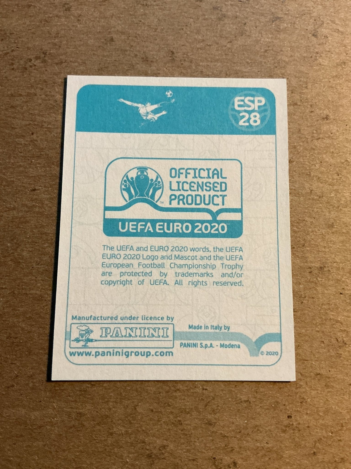 Gerard Moreno, Spain 🇪🇸 UEFA Euro 2020 Panini hand signed - Autographs-World