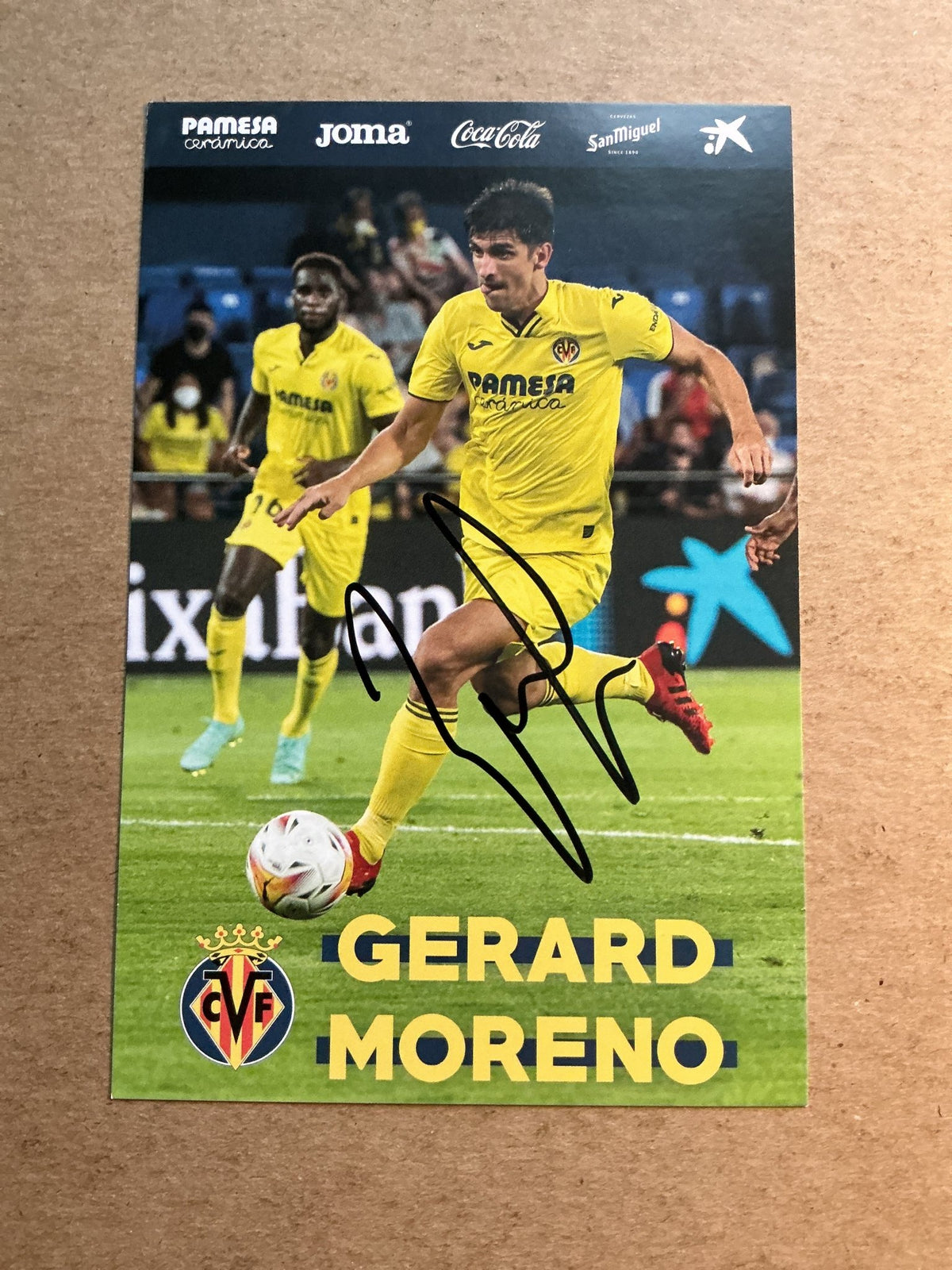 Gerard Moreno, Spain 🇪🇸 Villarreal CF 2021/22 hand signed - Autographs-World